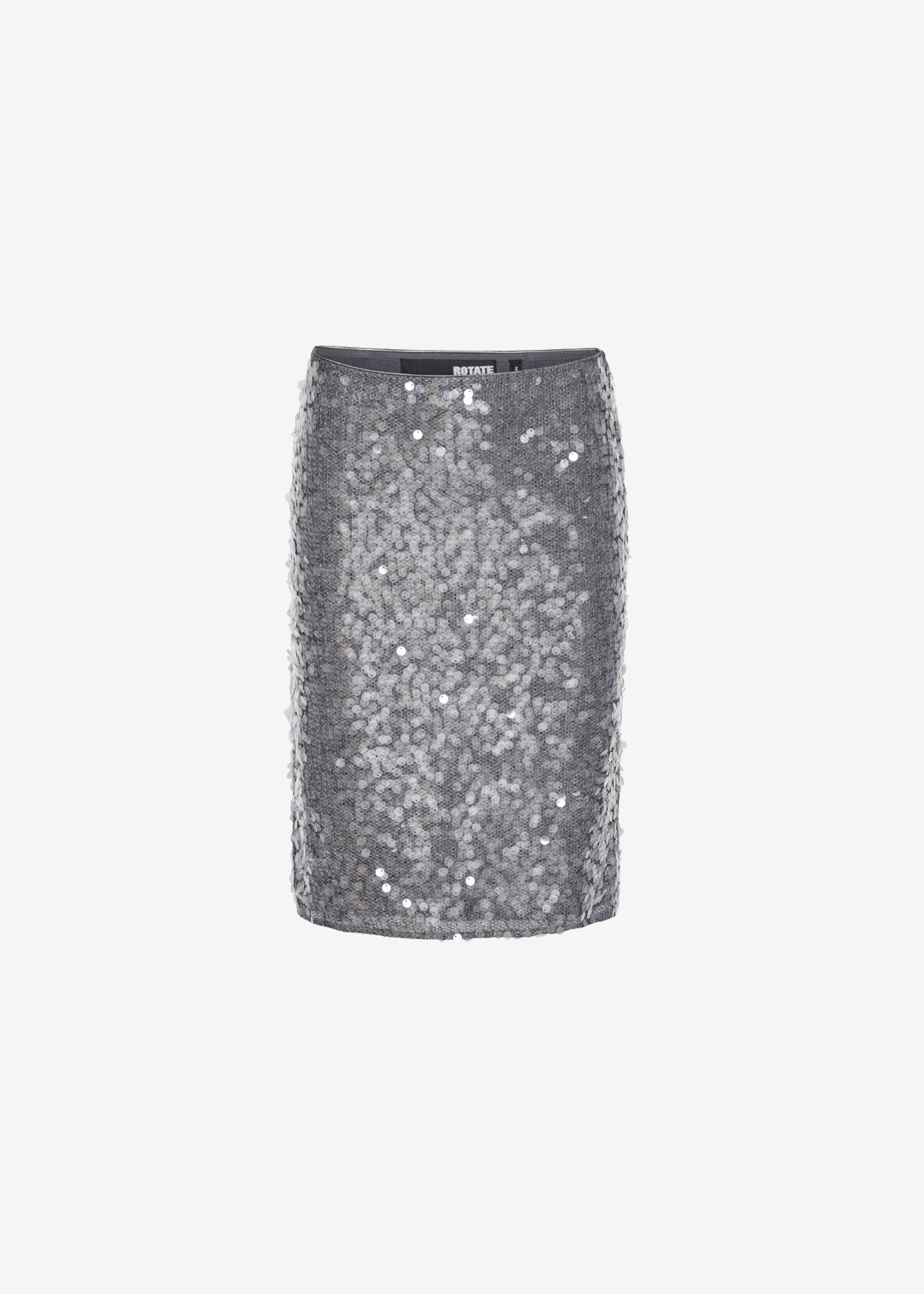 Rotate Net Sequin Midi Skirt - Dark Grey - 6