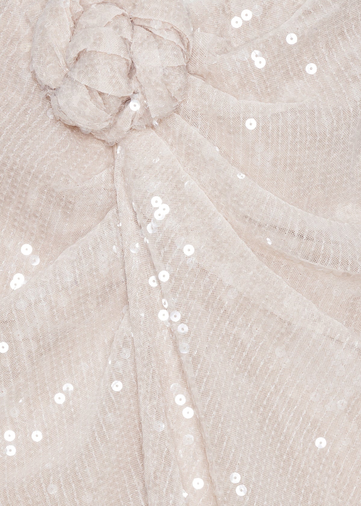 Rotate Sequins Knot Skirt - Nougat - 7