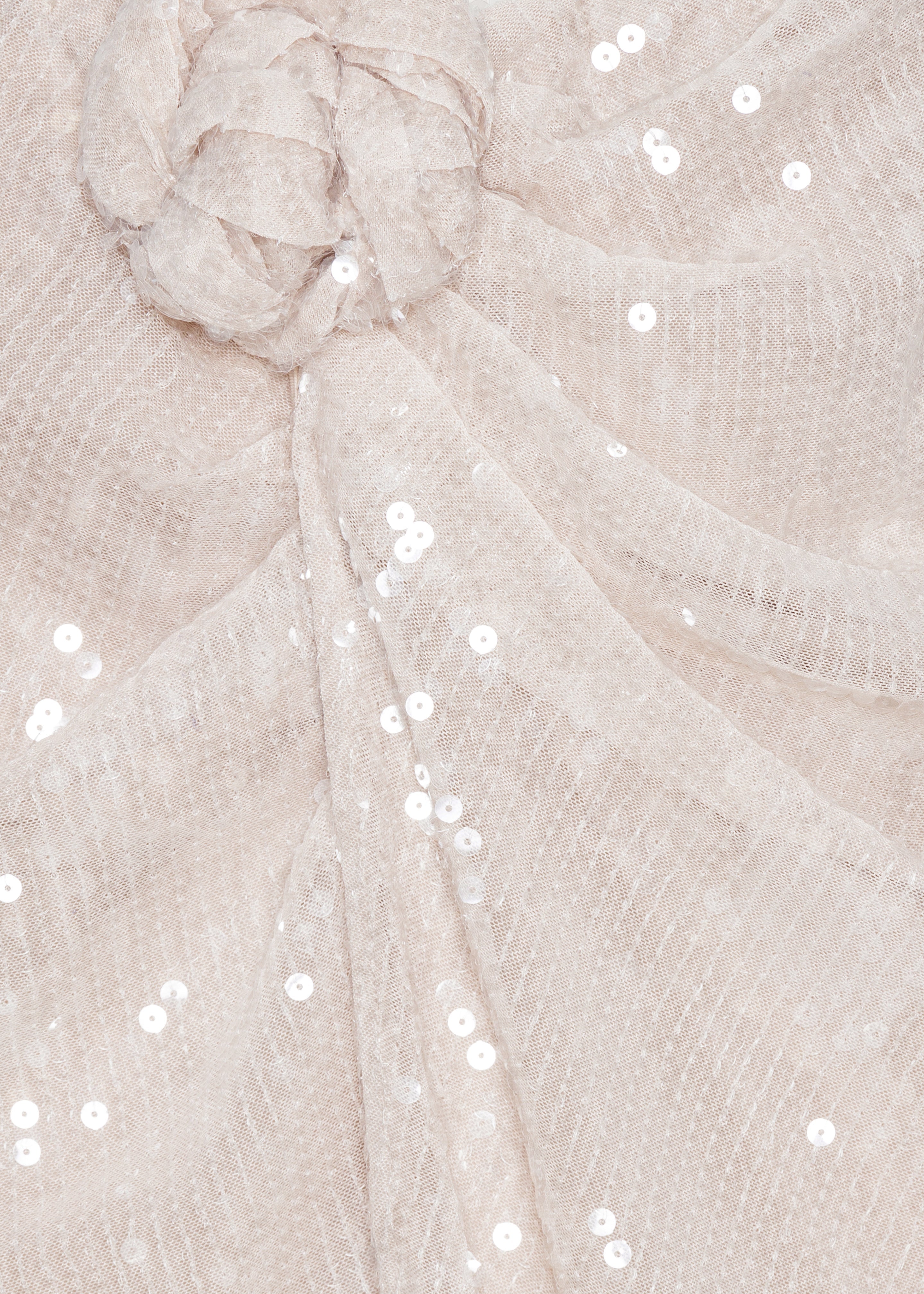 Rotate Sequins Knot Skirt - Nougat - 7