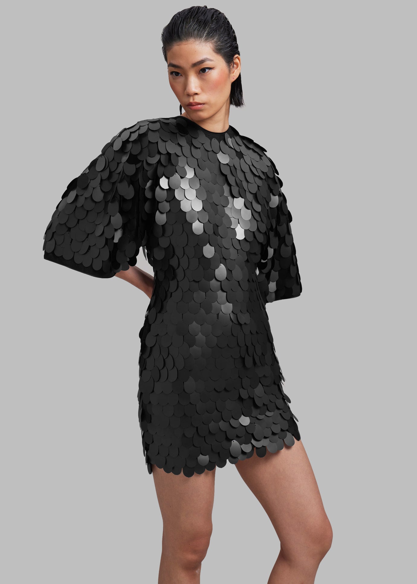 ROTATE Sequins Mini Dress - Black - 1