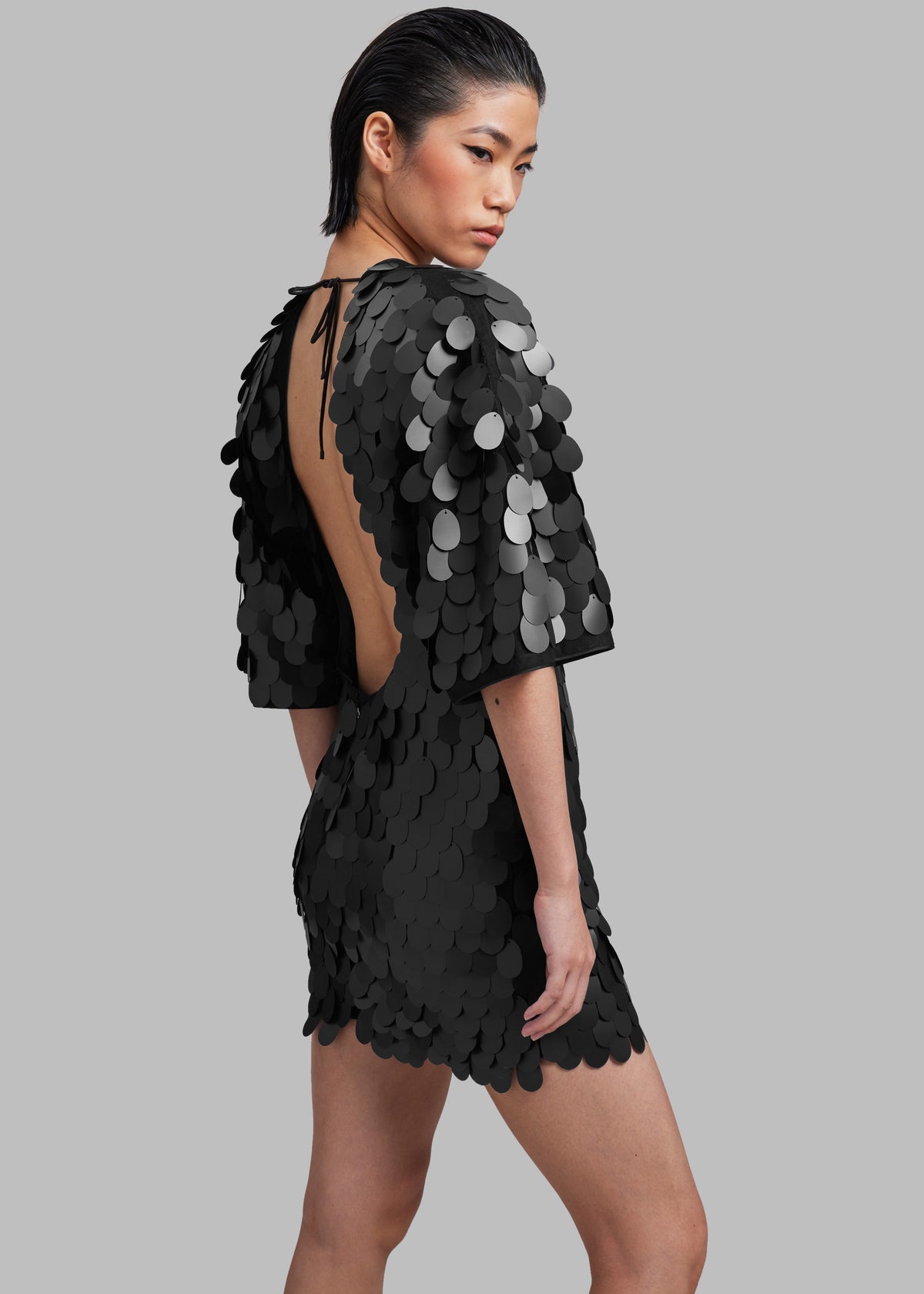 ROTATE Sequins Mini Dress - Black - 1