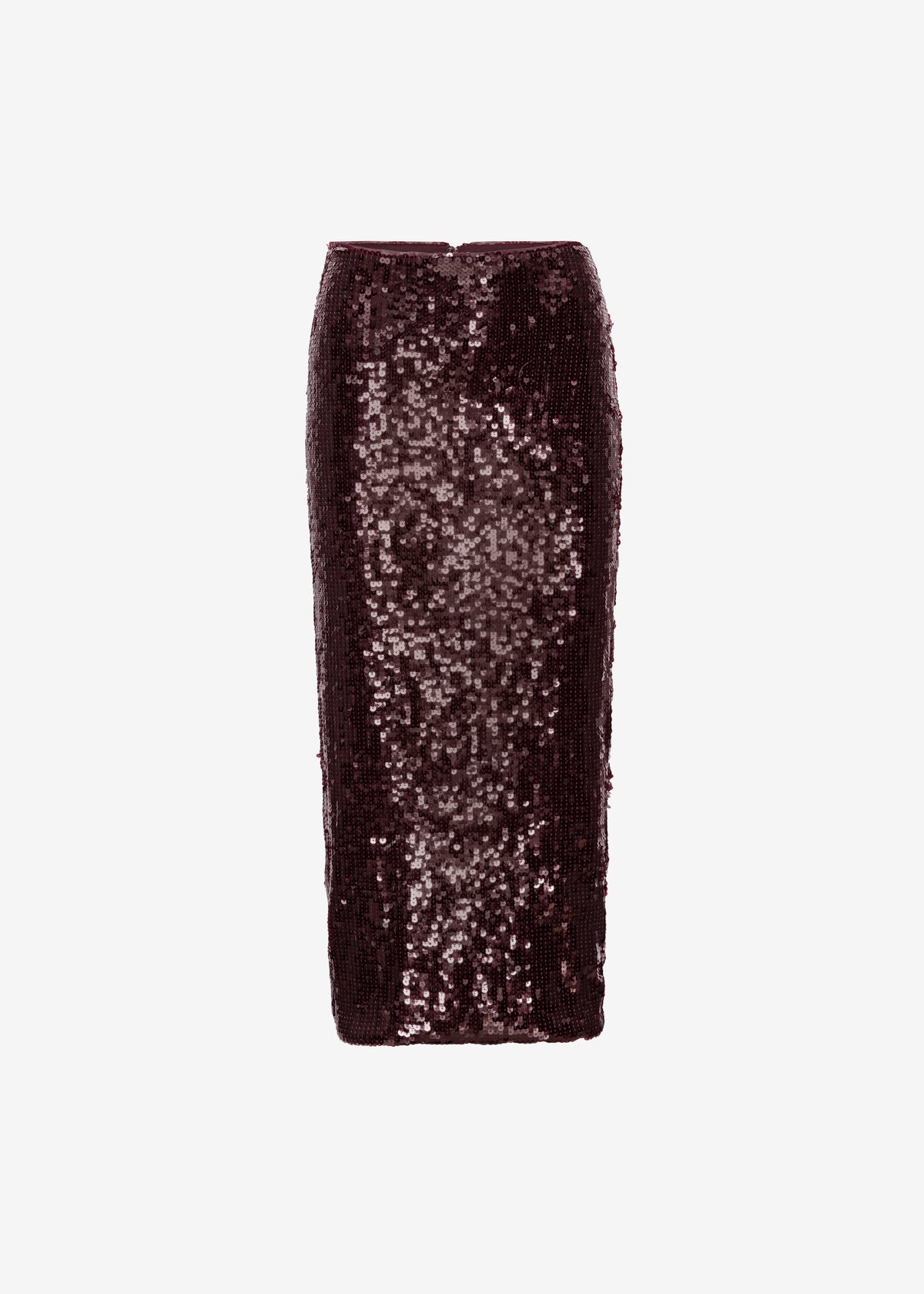 Rotate Sequins Pencil Skirt - Zinfandel - 8