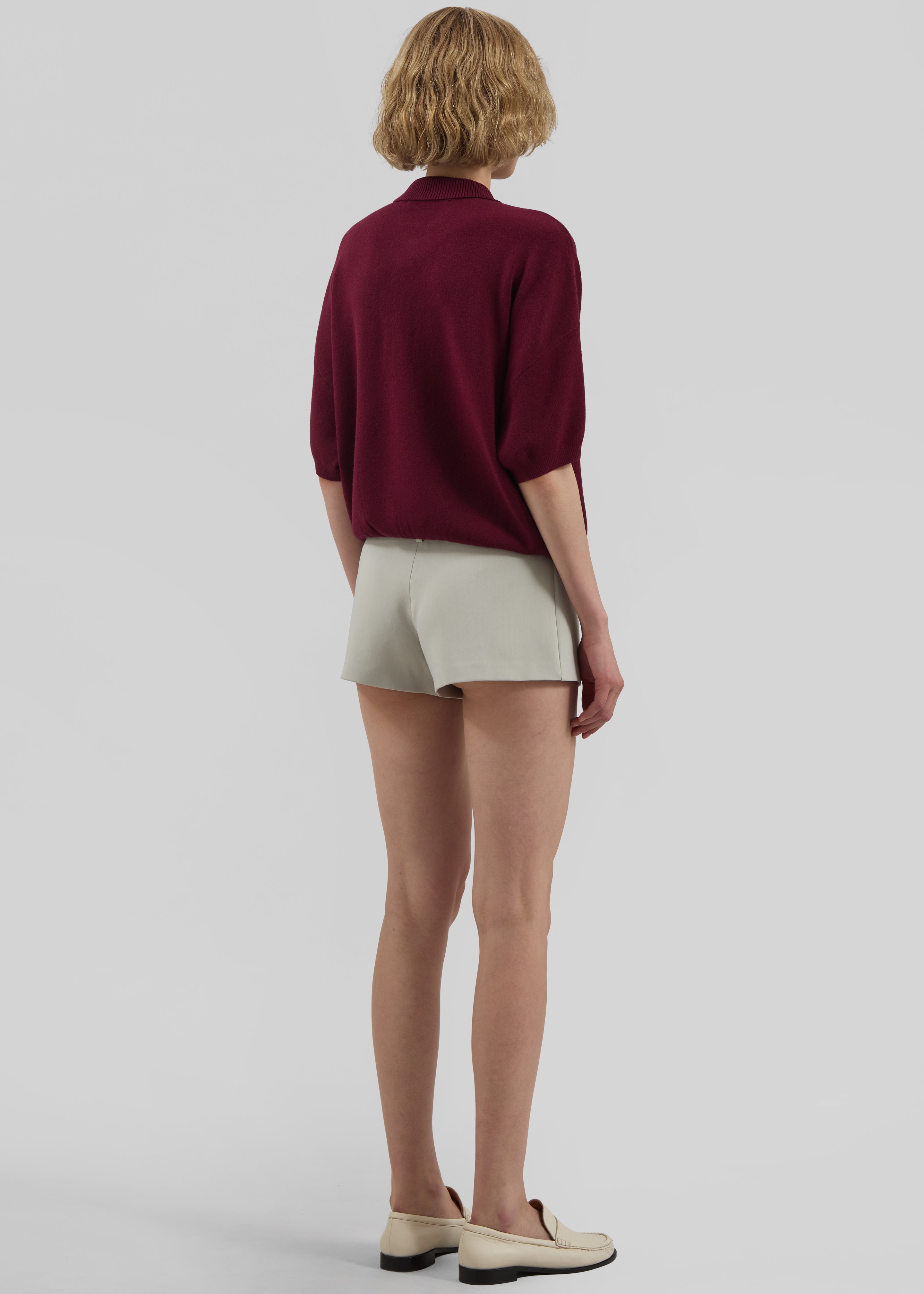 Rotate Slinky Knit Polo - Zinfandel - 6