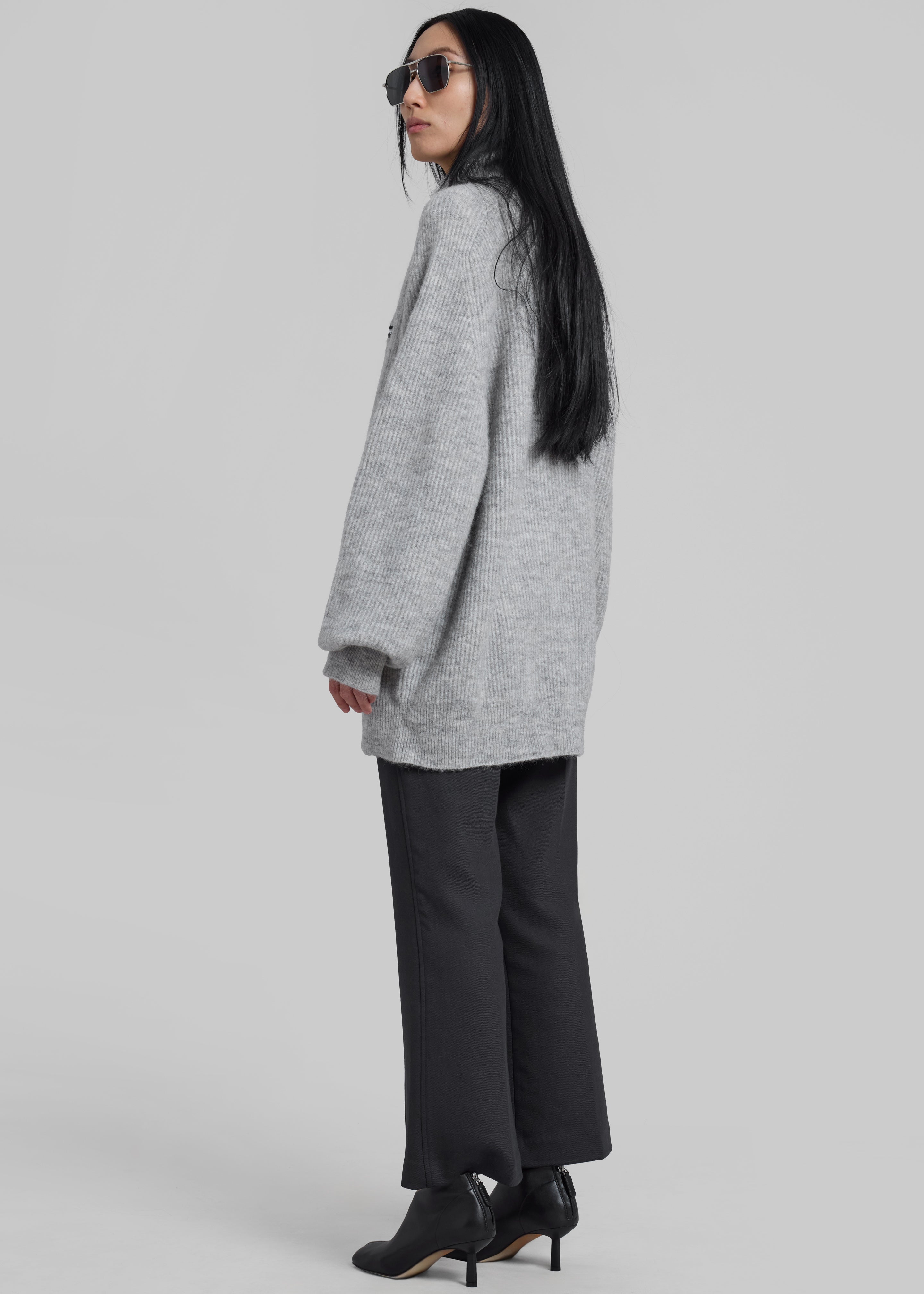 Rotate Turtleneck Sweater - Light Grey - 6