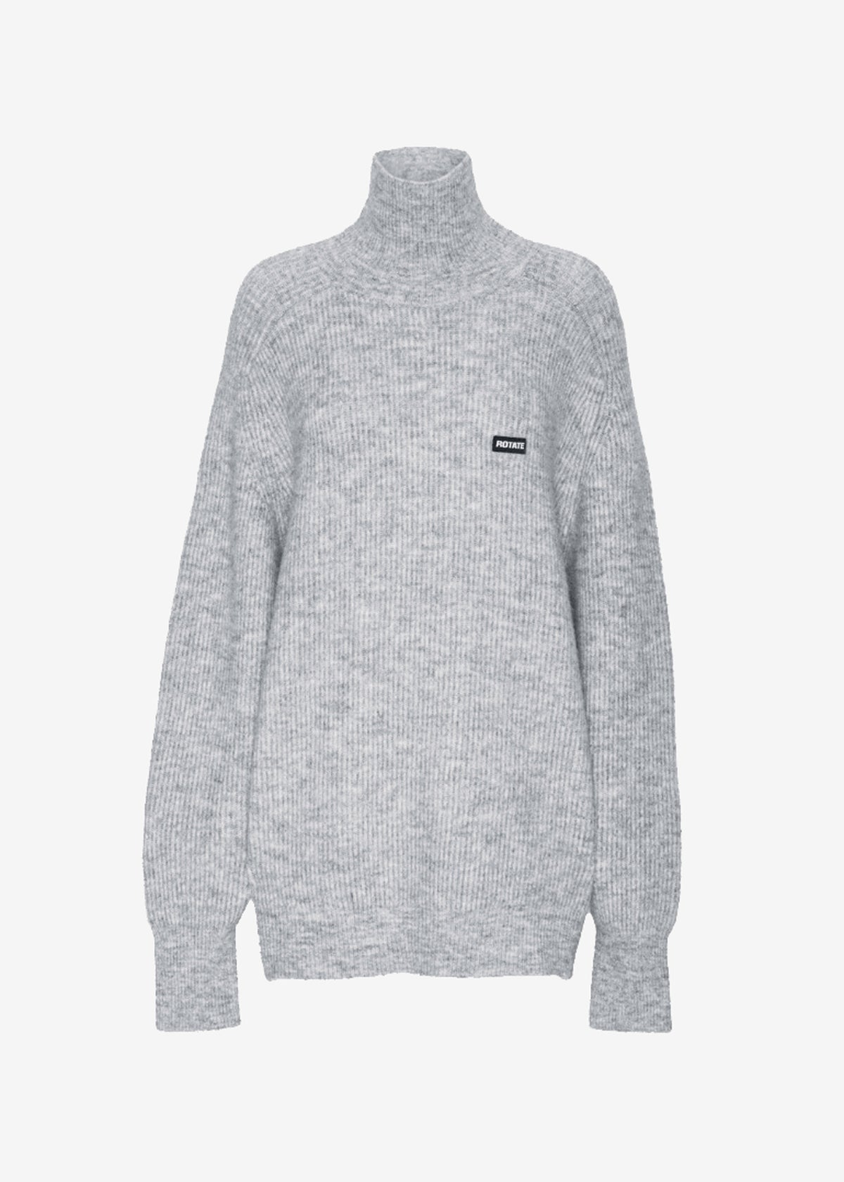 Rotate Turtleneck Sweater - Light Grey - 6