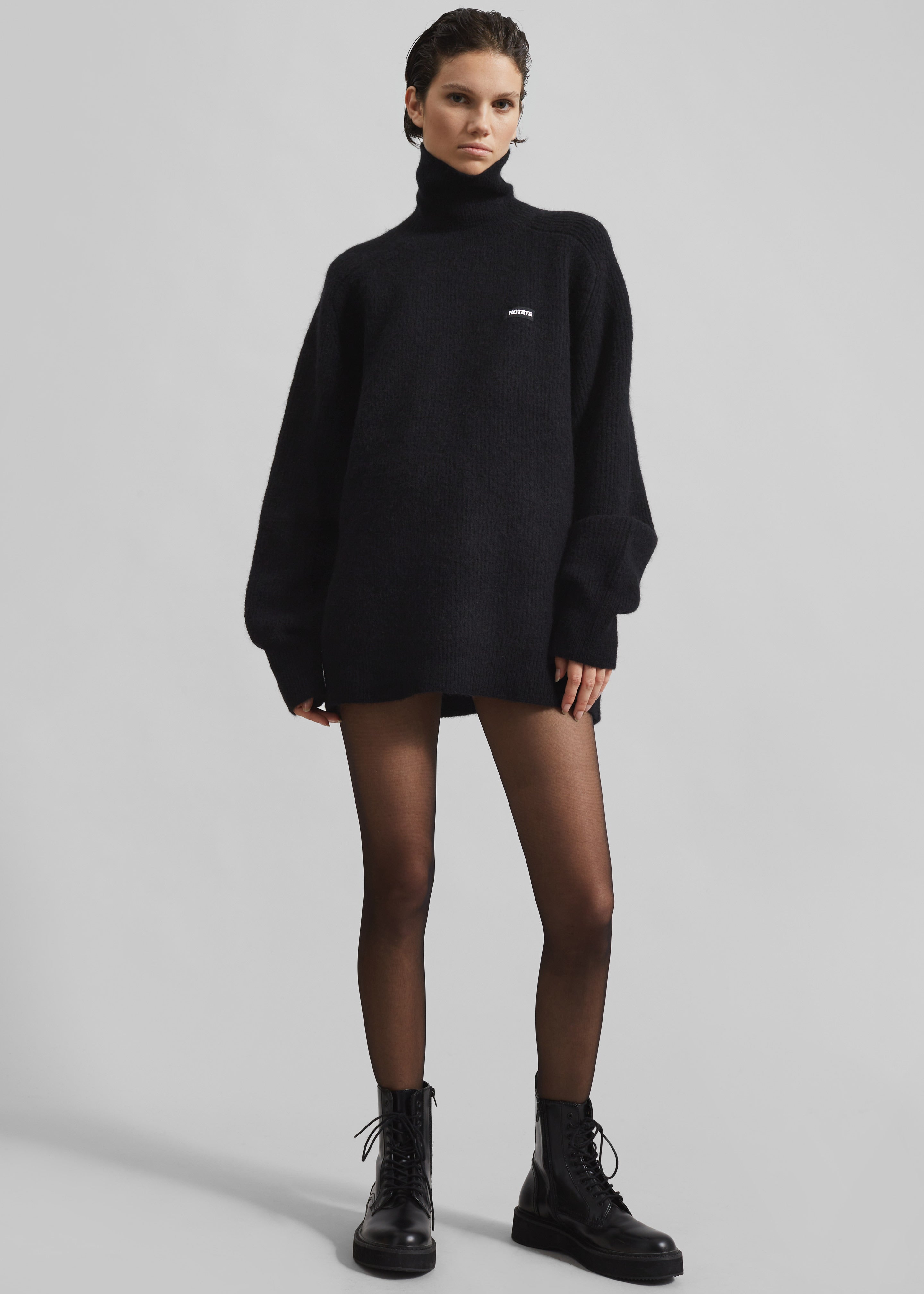 Rotate Turtleneck Sweater - Black - 4