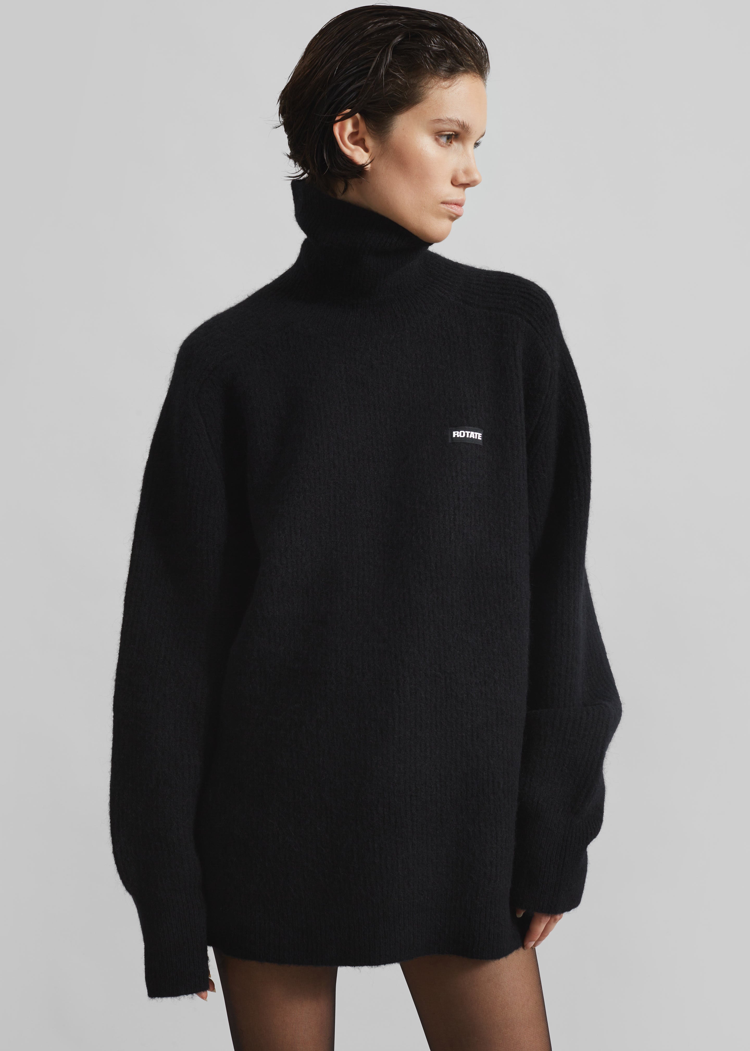 Rotate Turtleneck Sweater - Black - 3