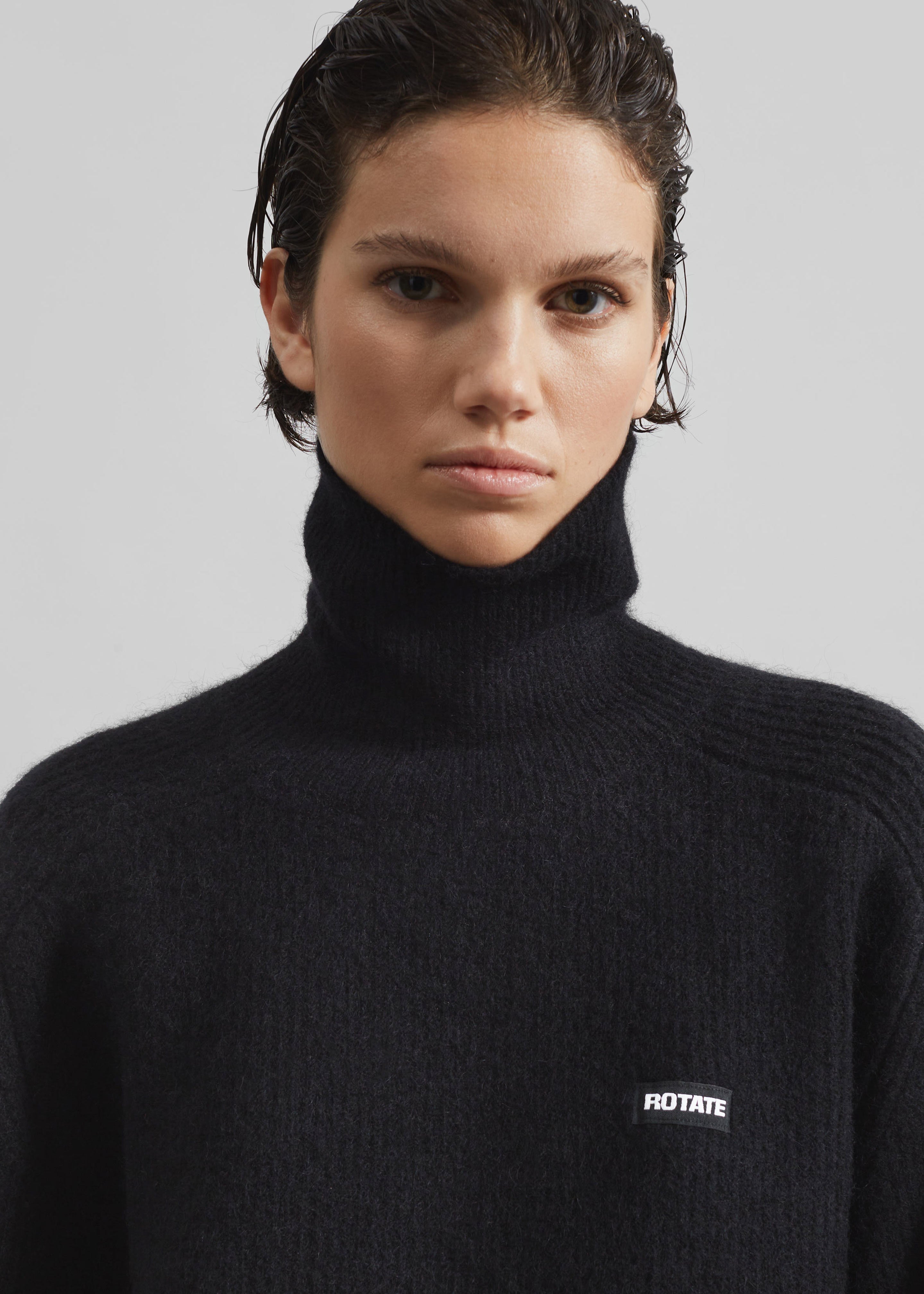 Rotate Turtleneck Sweater - Black - 5