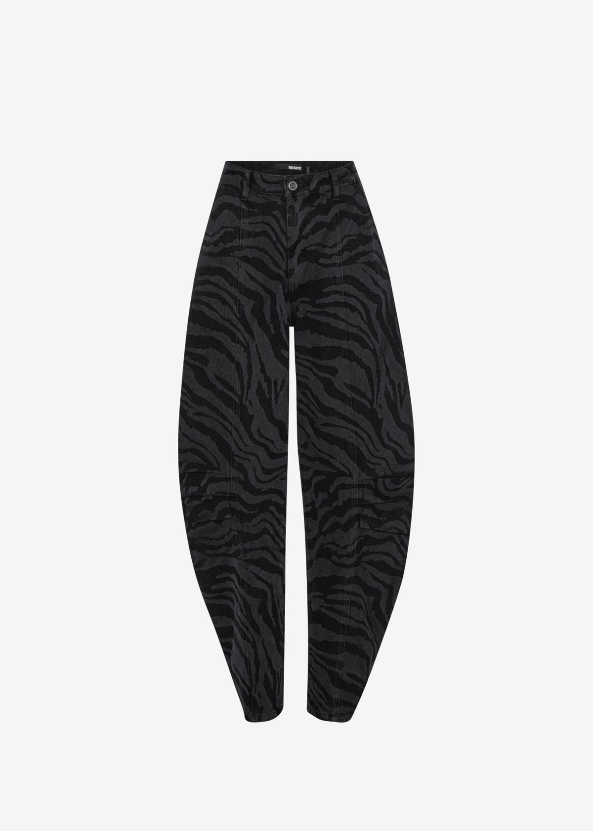 Rotate Zebra Twill Cargo Pants - Black Washed - 8