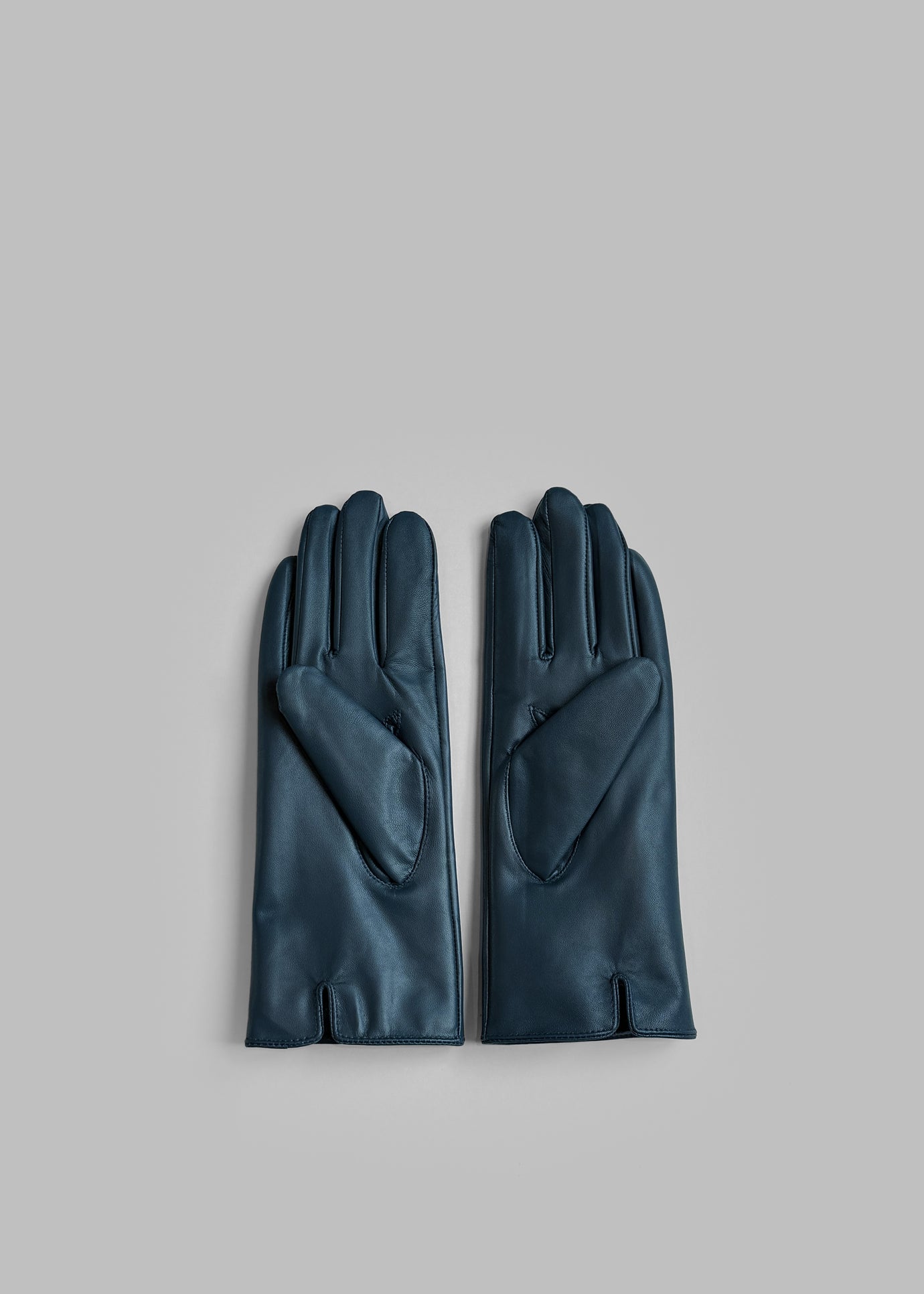 Ruby Leather Gloves - Blue - 1