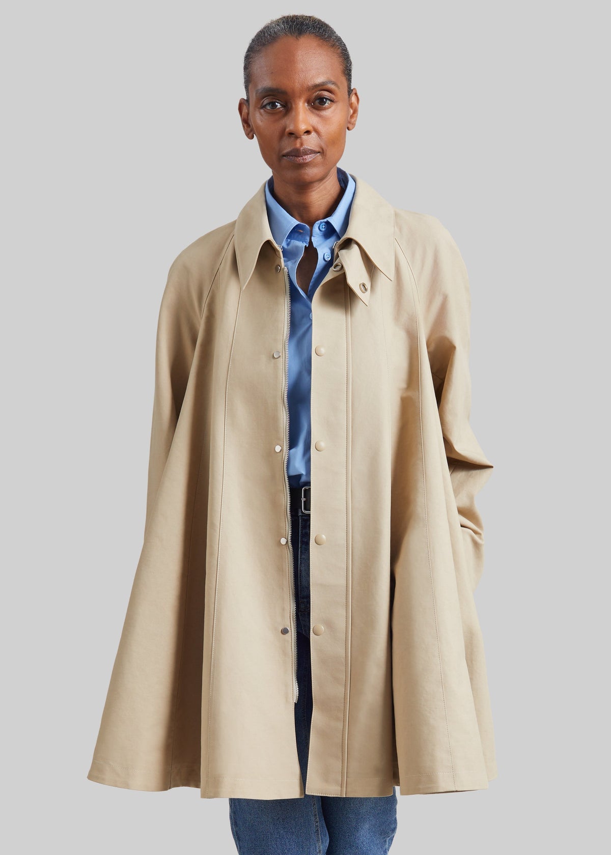 Trench Rudy dal taglio a trapezio - Beige