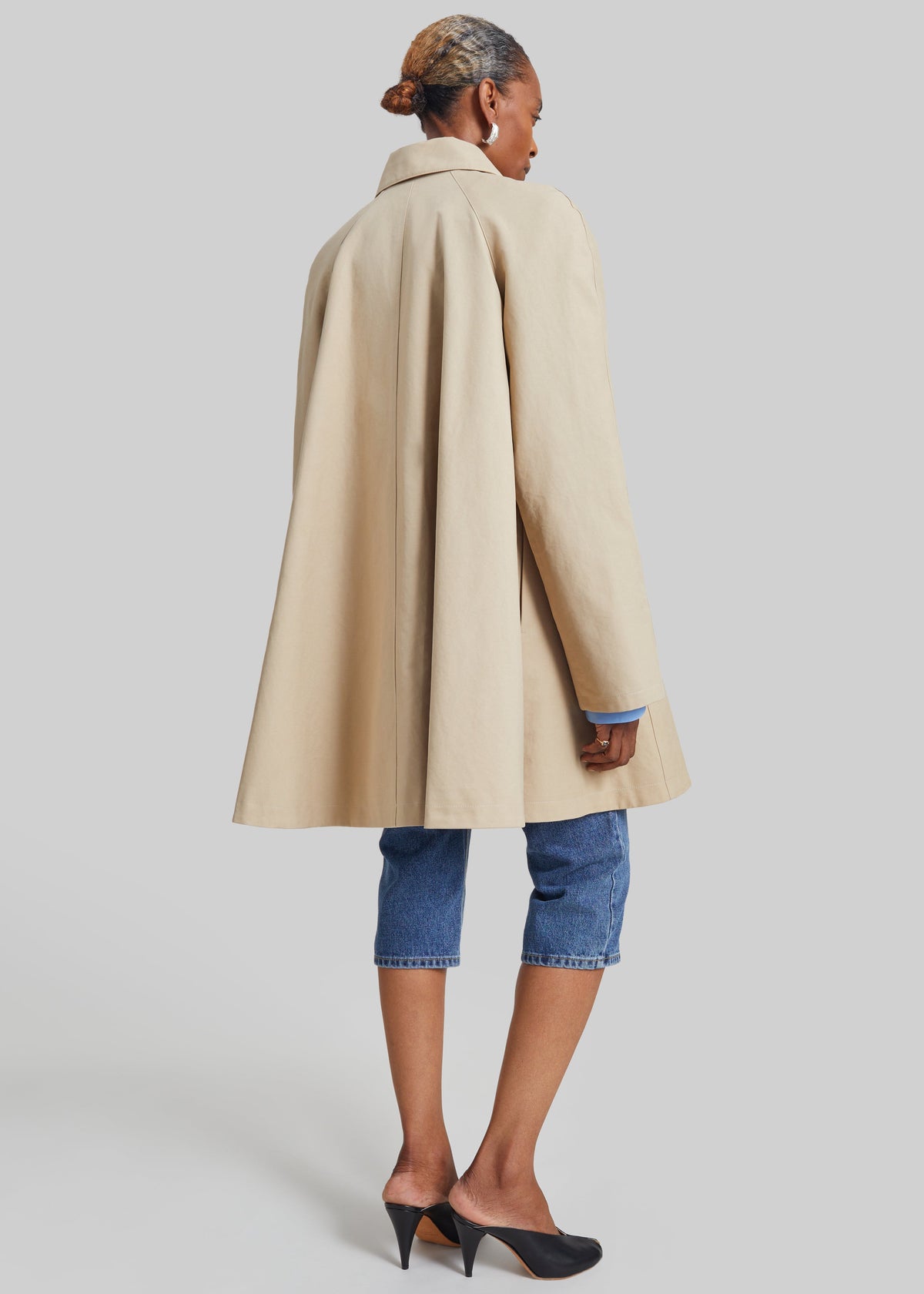 Trench Rudy dal taglio a trapezio - Beige