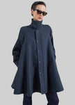 Trench Rudy dal taglio a trapezio - Antracite
