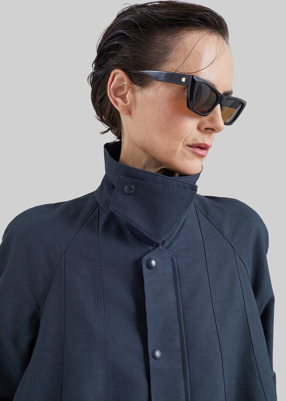 Trench Rudy dal taglio a trapezio - Antracite