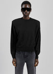 Rue Padded High Neck Sweater - Black