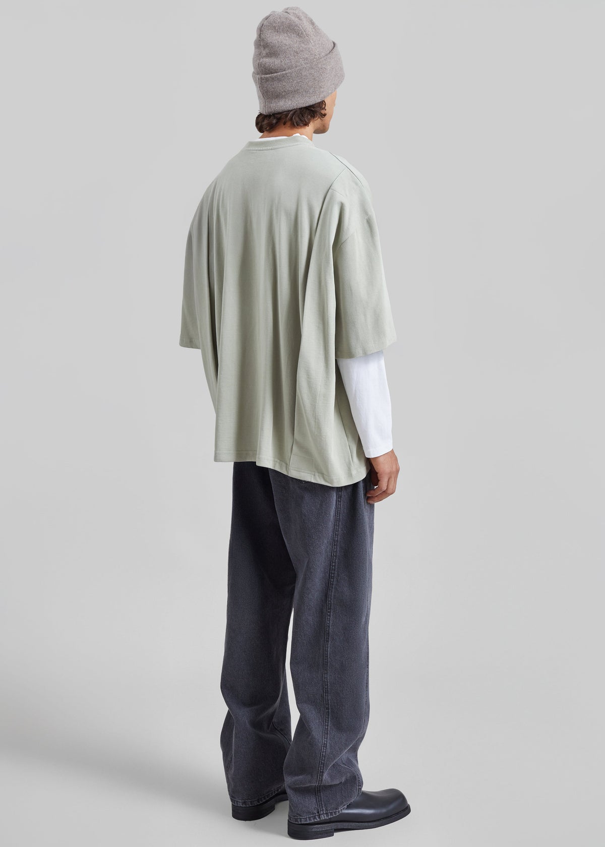 Ruelo Cotton Oversized T-Shirt - Sage
