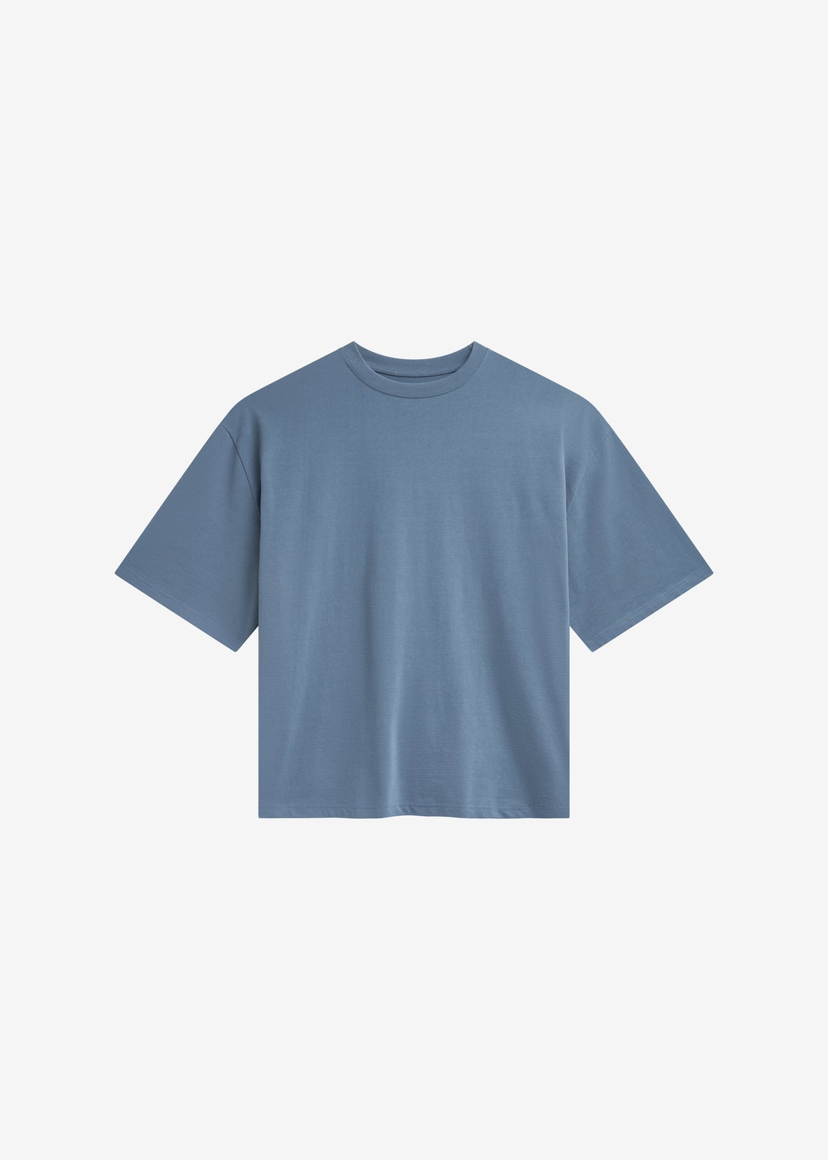 T-shirt oversize Ruelo en coton - Bleu ardoise