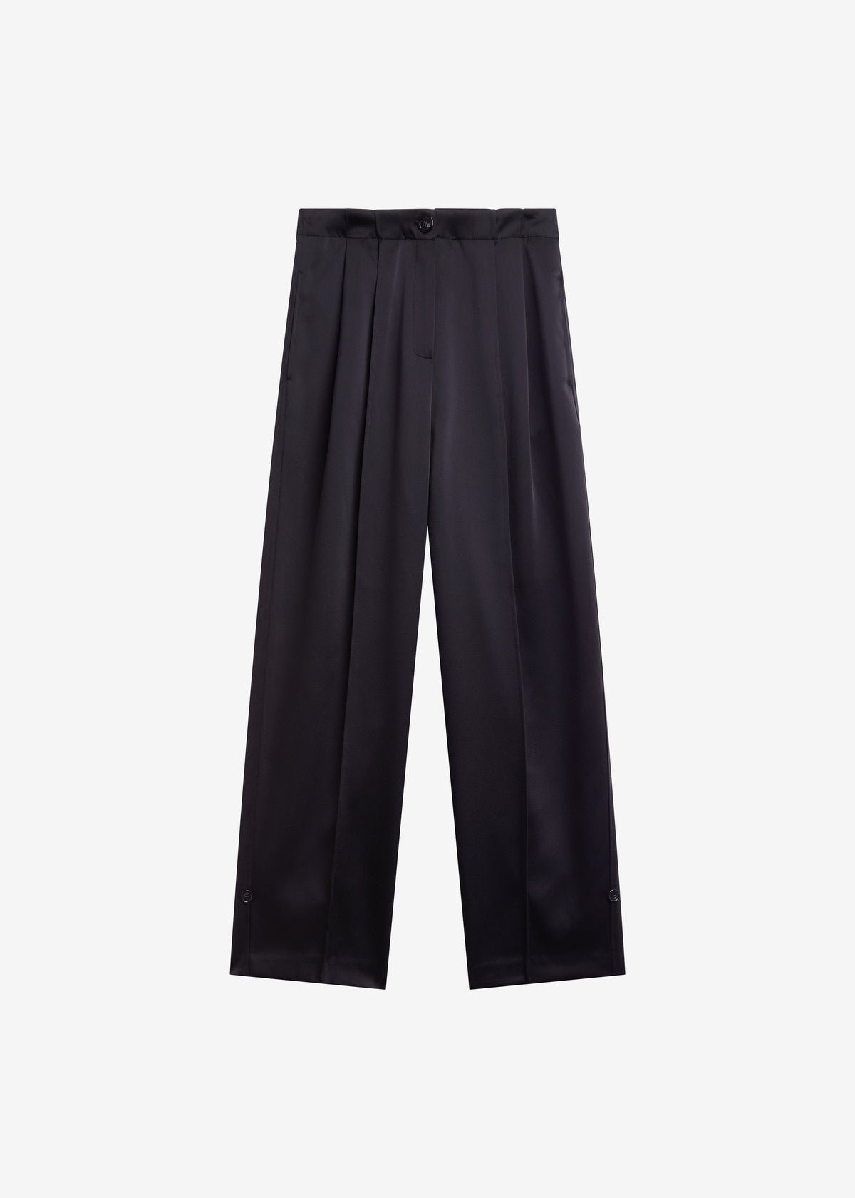 Rui Satin Trousers - Black - 10