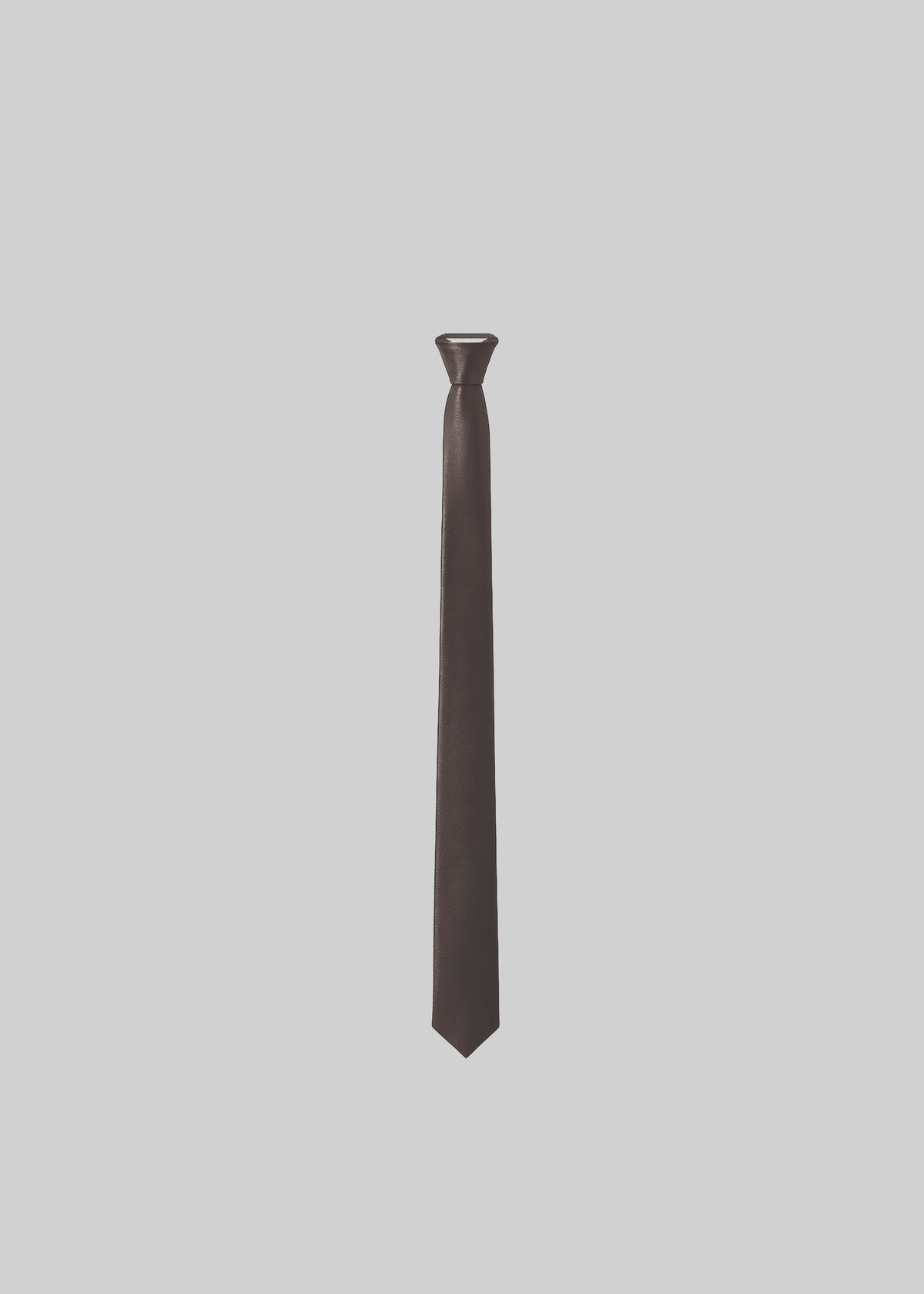 Rune Faux Leather Tie - Brown - 4