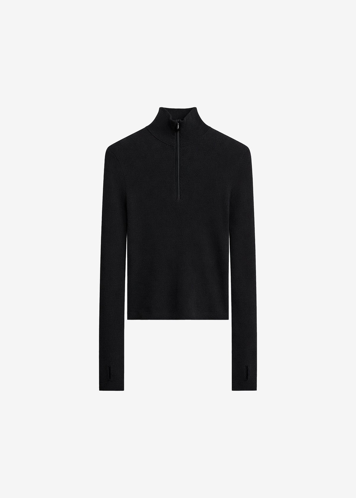 Maglione Sade con zip - Nero