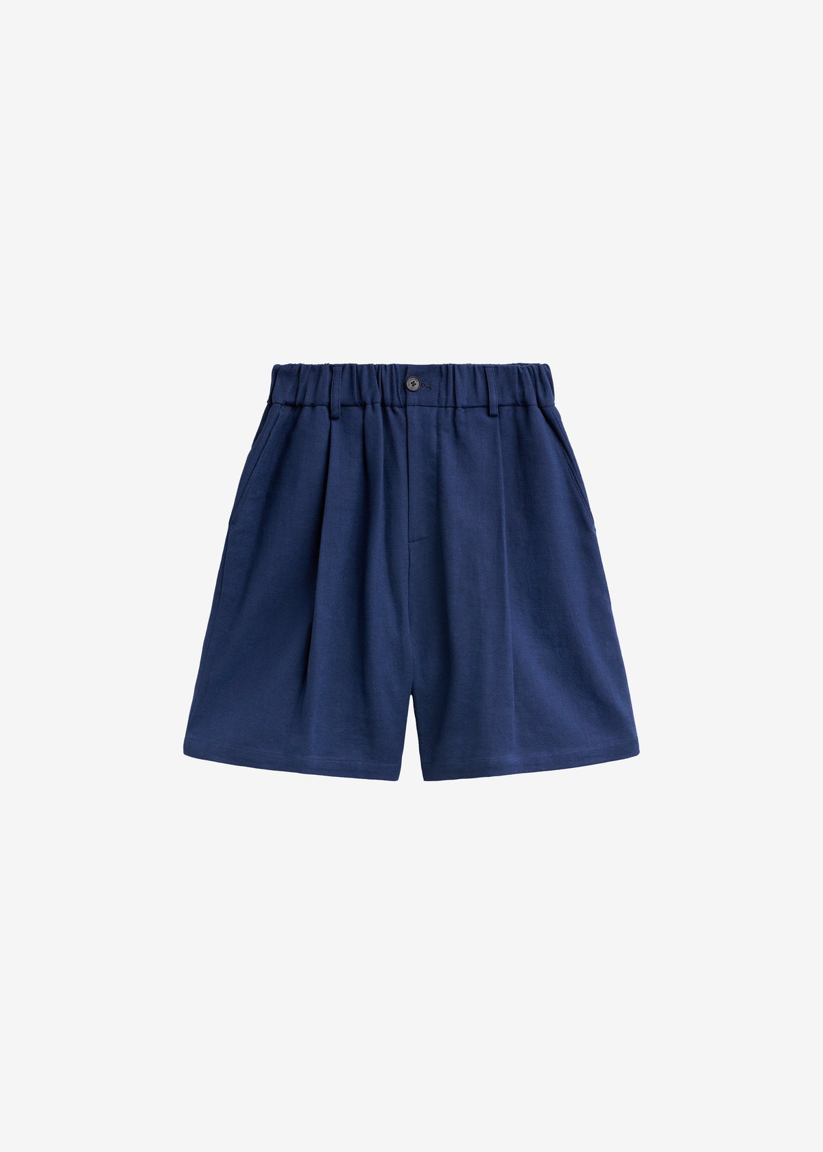 Sagres Linen Bermuda Shorts - Navy - 9