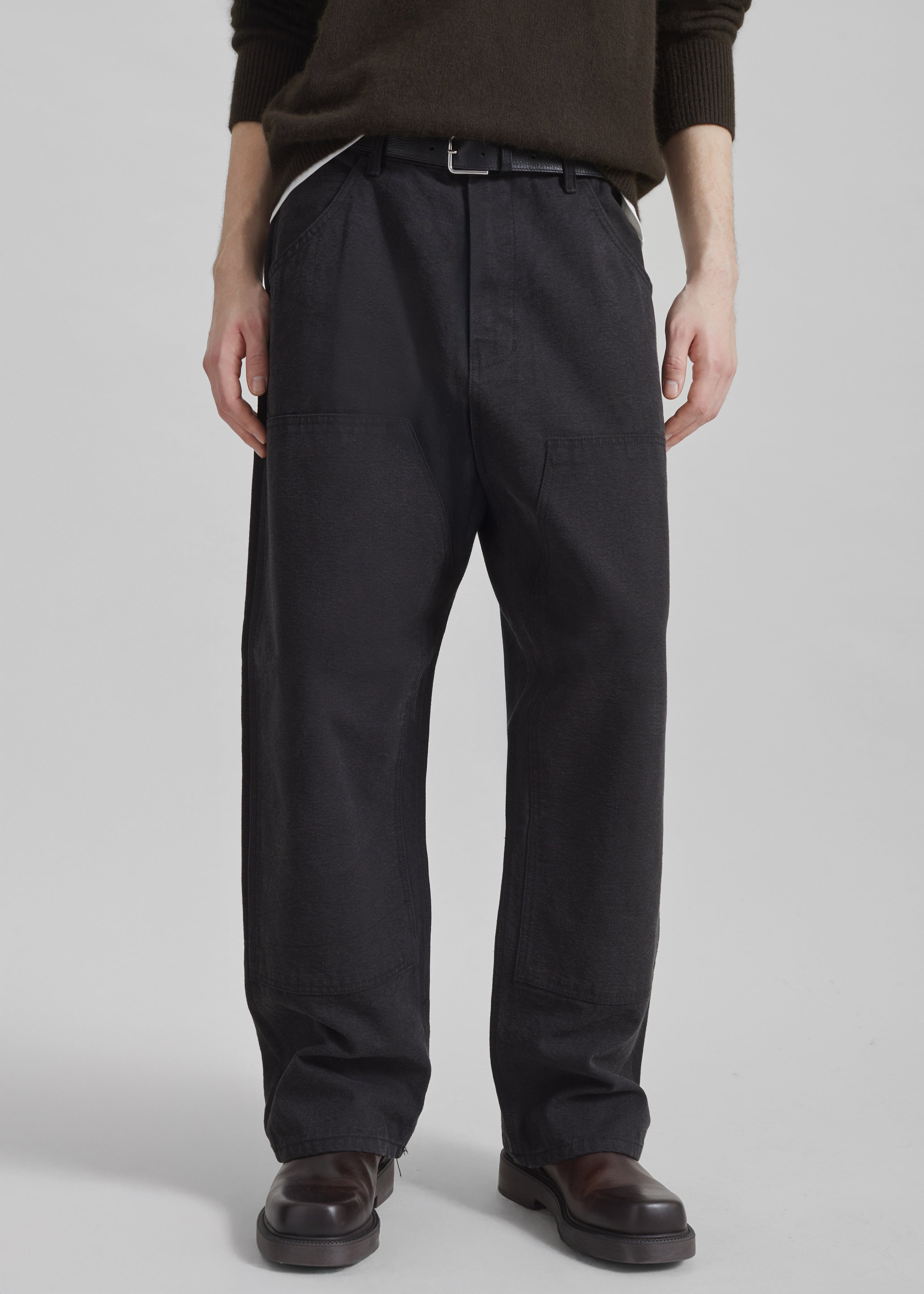 Sahil Wide Jeans - Black - 1