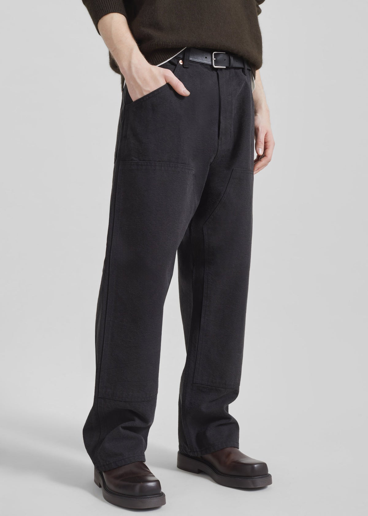 Sahil Wide Jeans - Black - 4