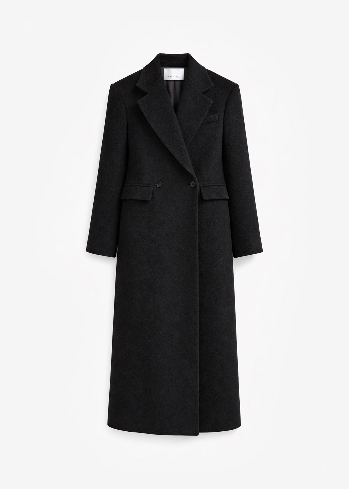 Saki Tailored Long Coat - Black