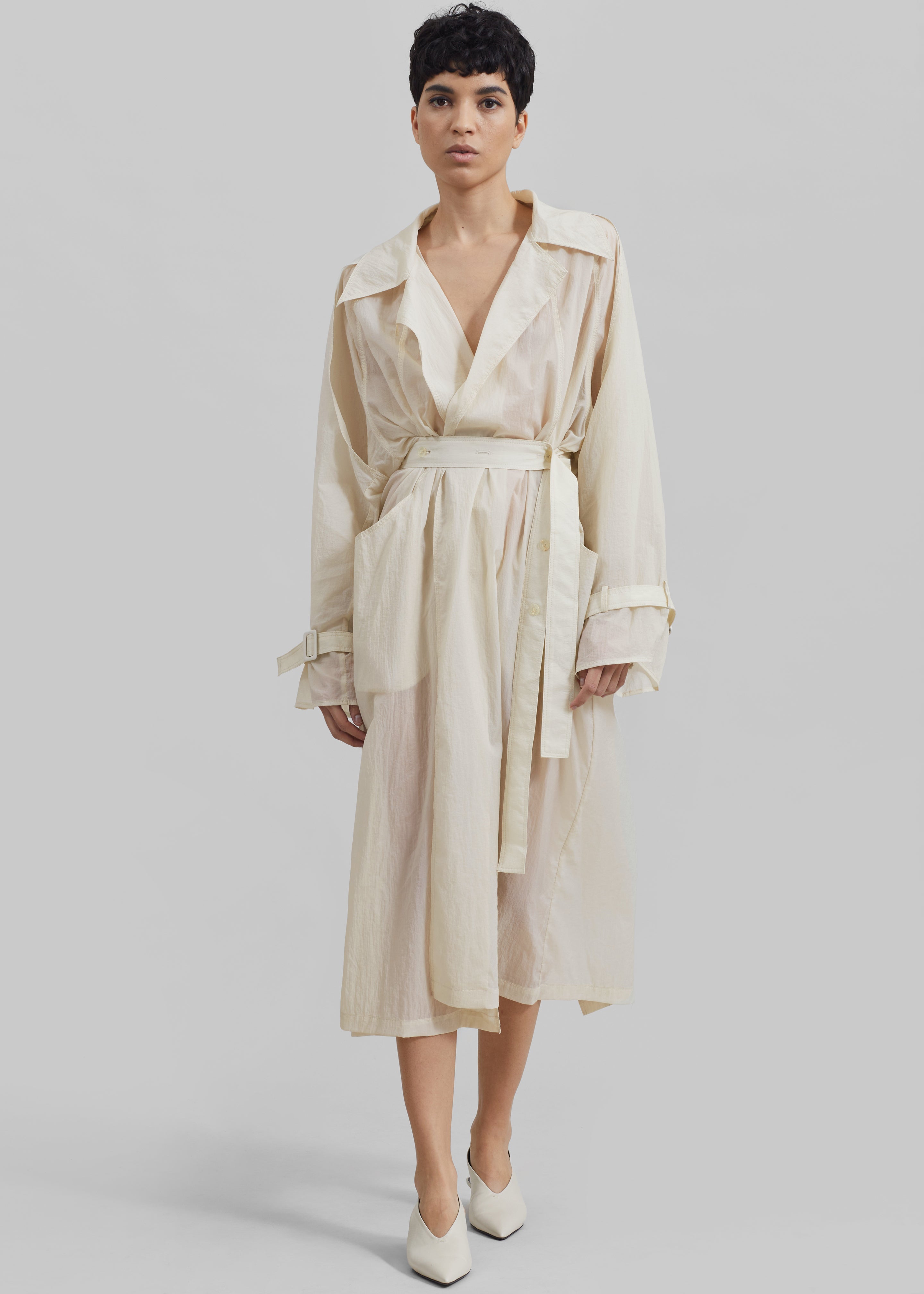 Sal Trench Coat - Ivory – Frankie Shop Europe