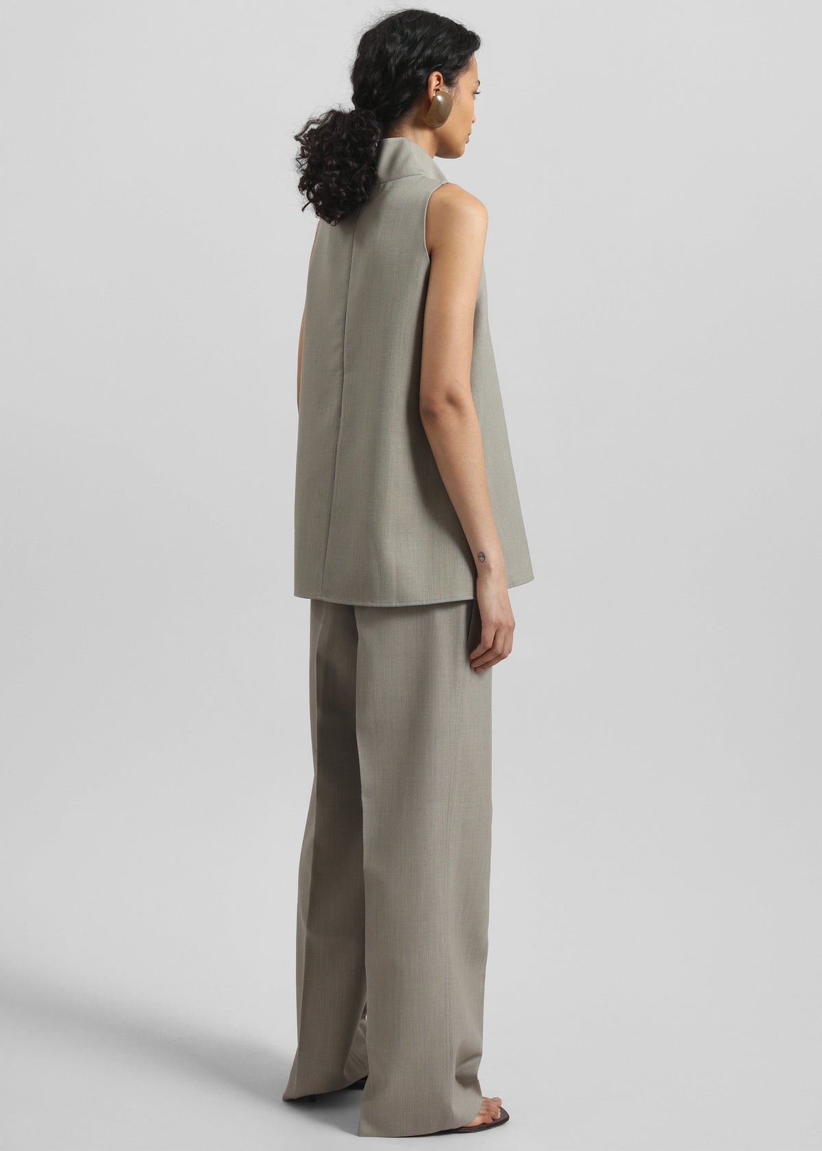 Salcott Mock Neck Top - Taupe - 5