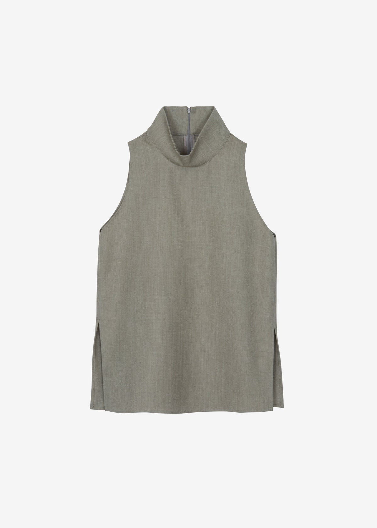 Salcott Mock Neck Top - Taupe - 6