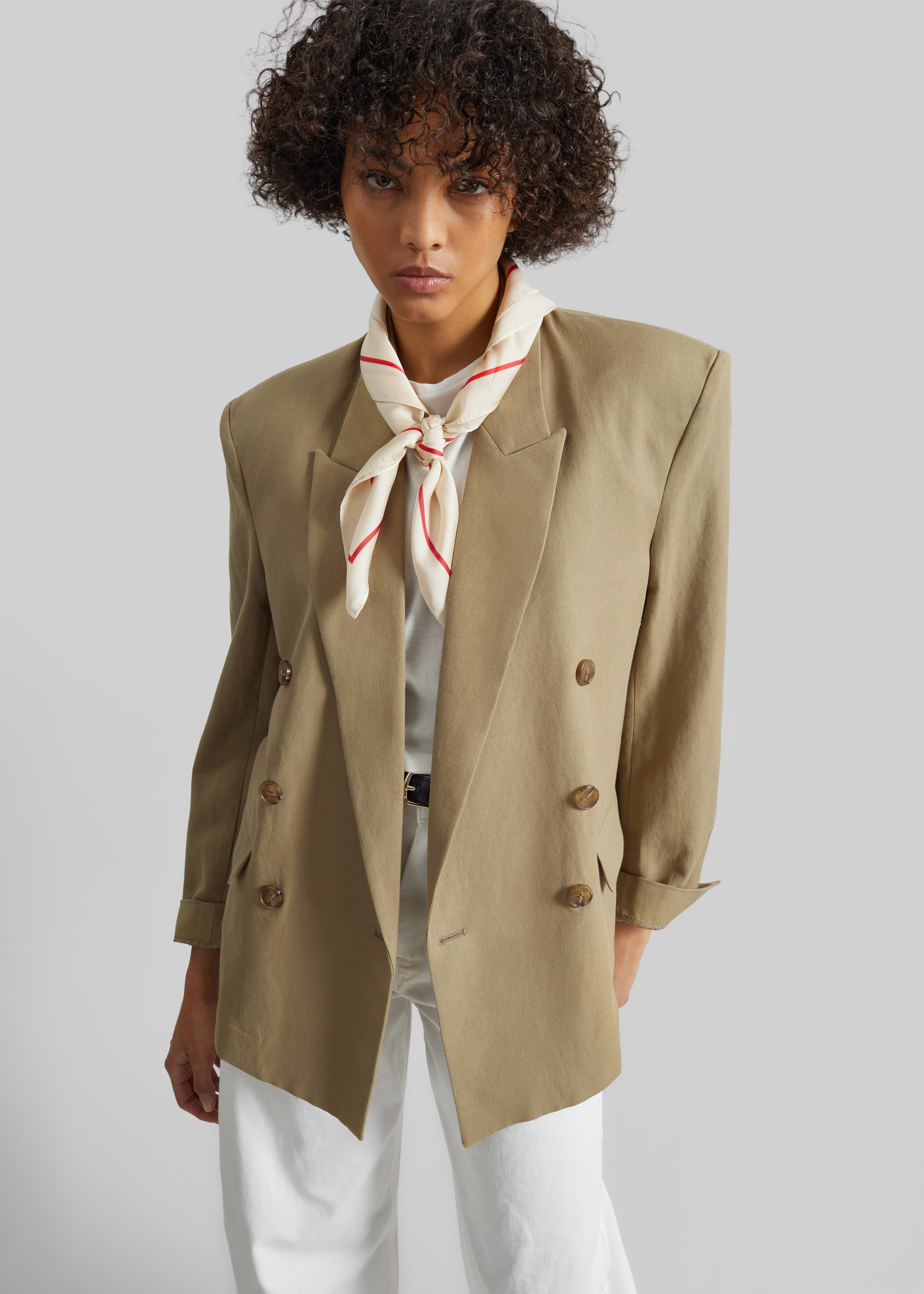 Salerno Linen Blazer - Camel - 1