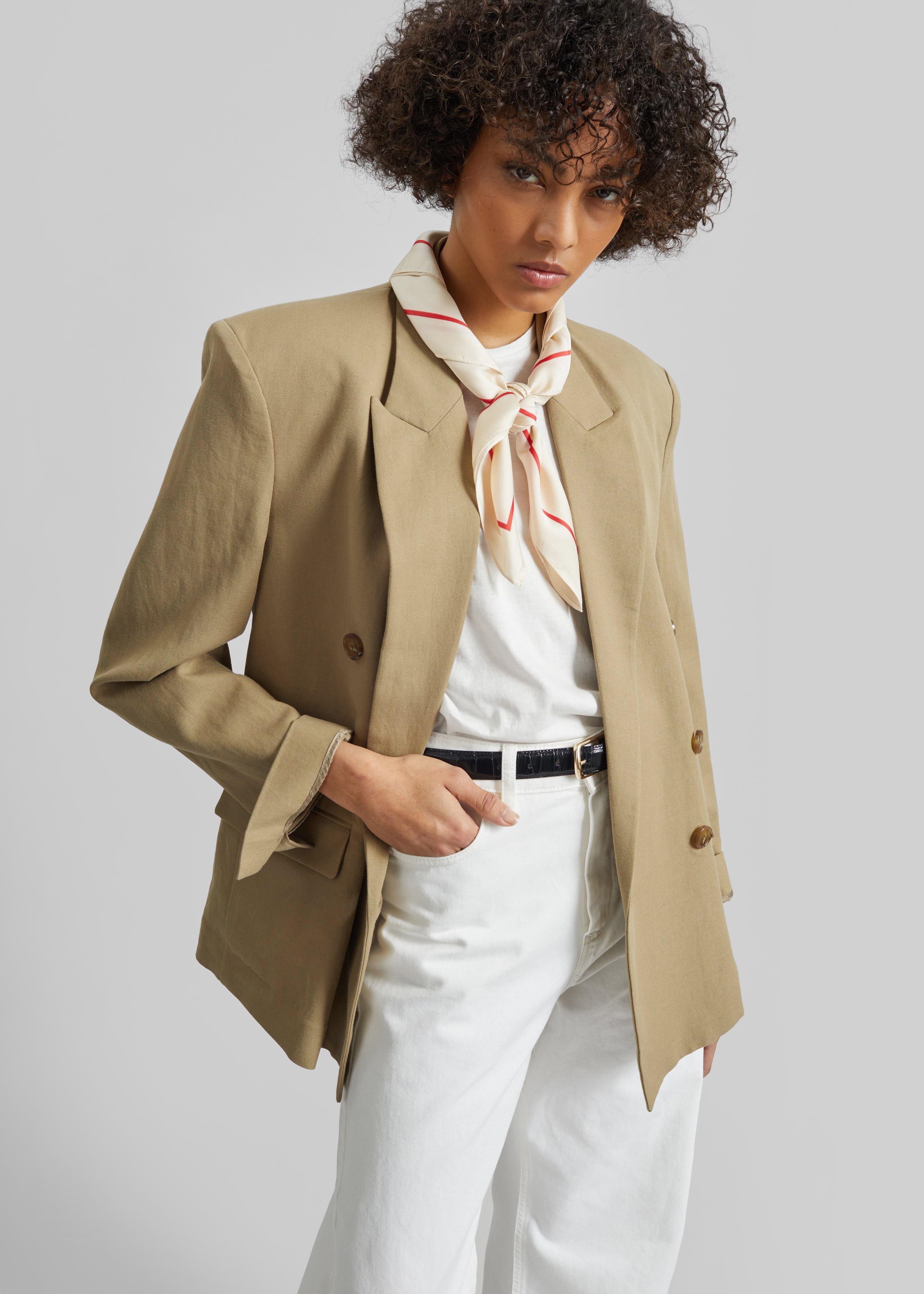 Salerno Linen Blazer - Camel - 3