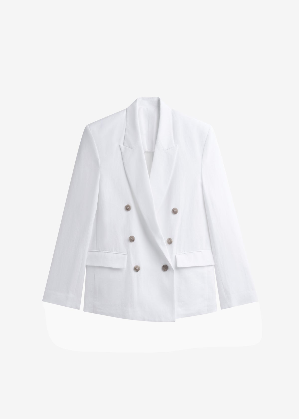 Salerno Linen Blazer - White - 8