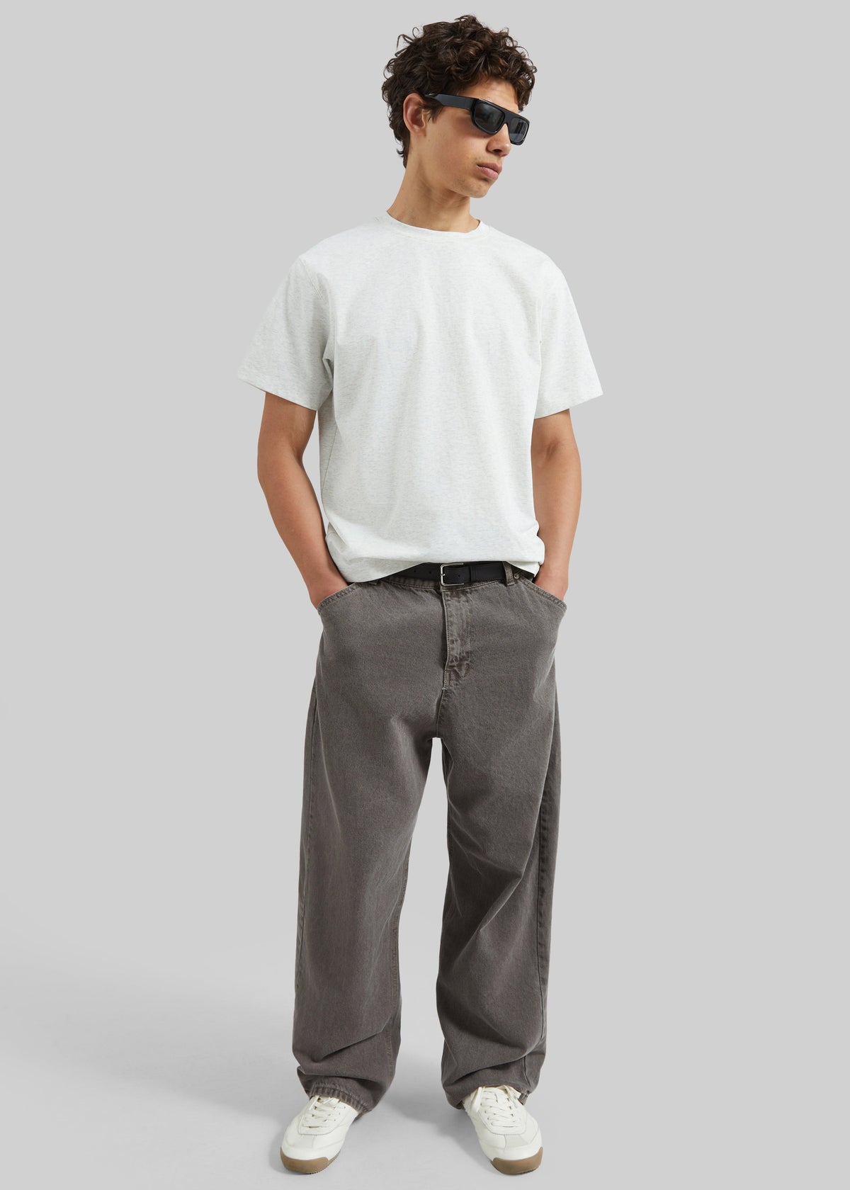 Salino Barrel Leg Jeans - Grey Wash - 1