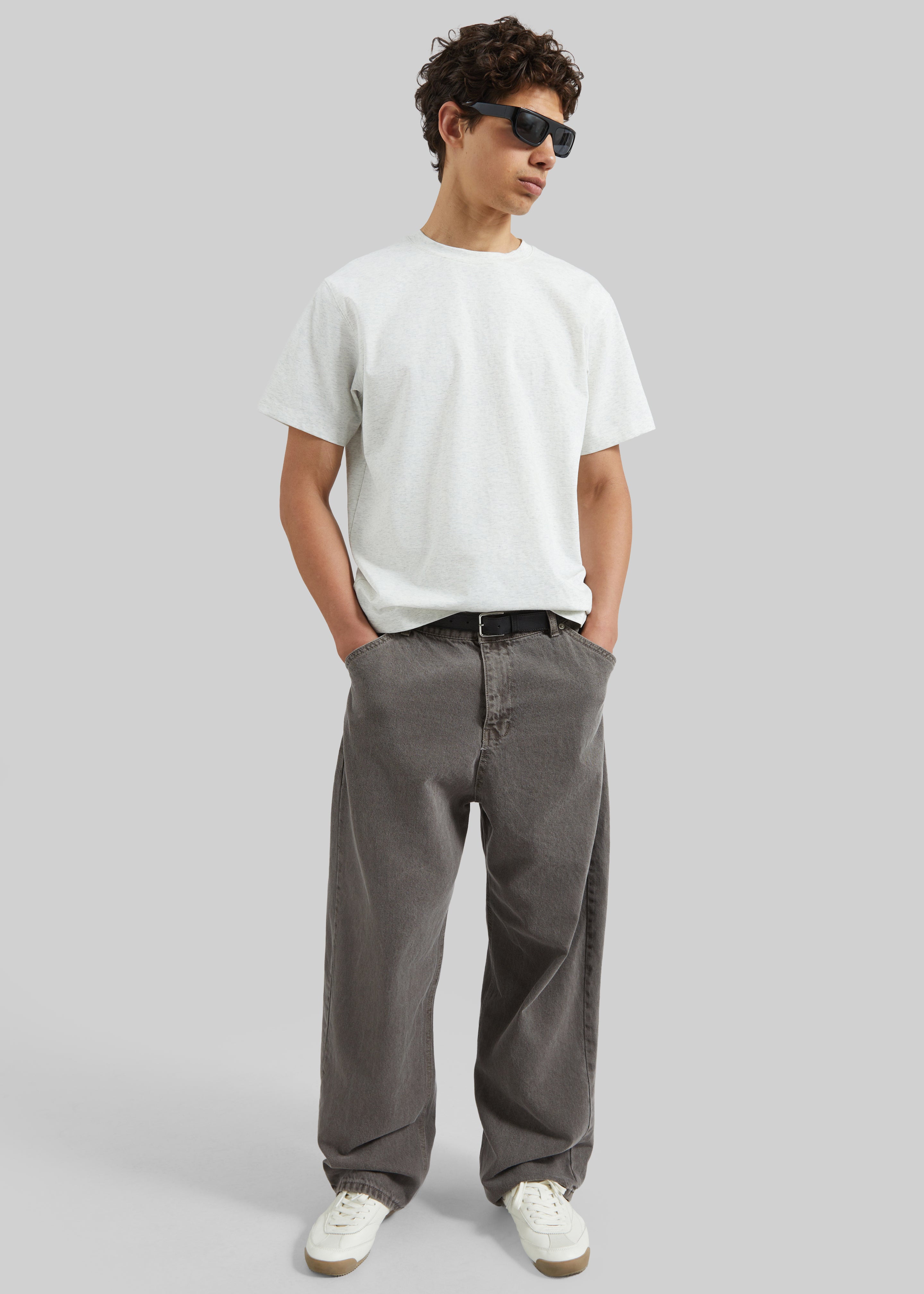 Salino Barrel Leg Jeans - Grey Wash - 1