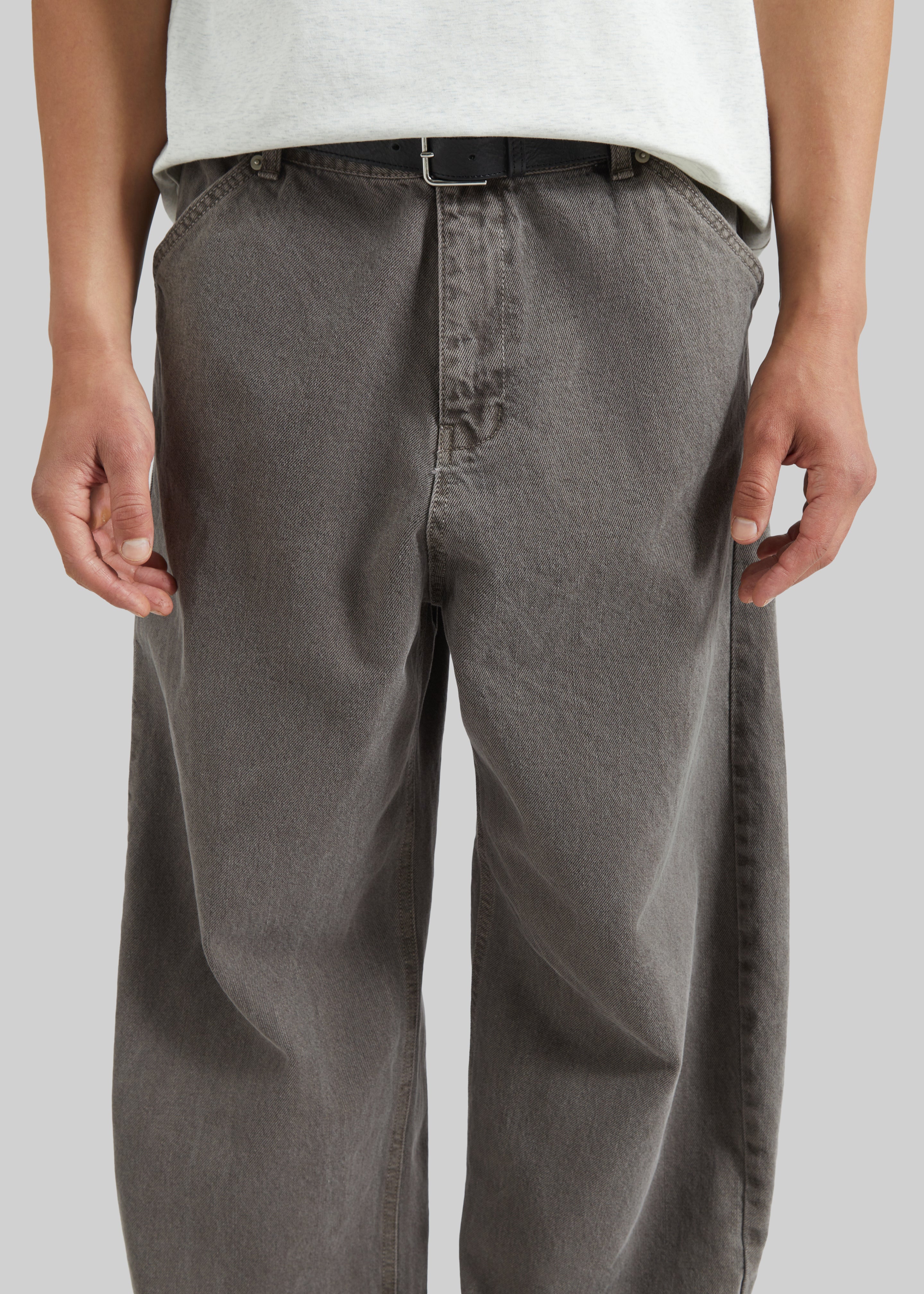 Salino Barrel Leg Jeans - Grey Wash - 5