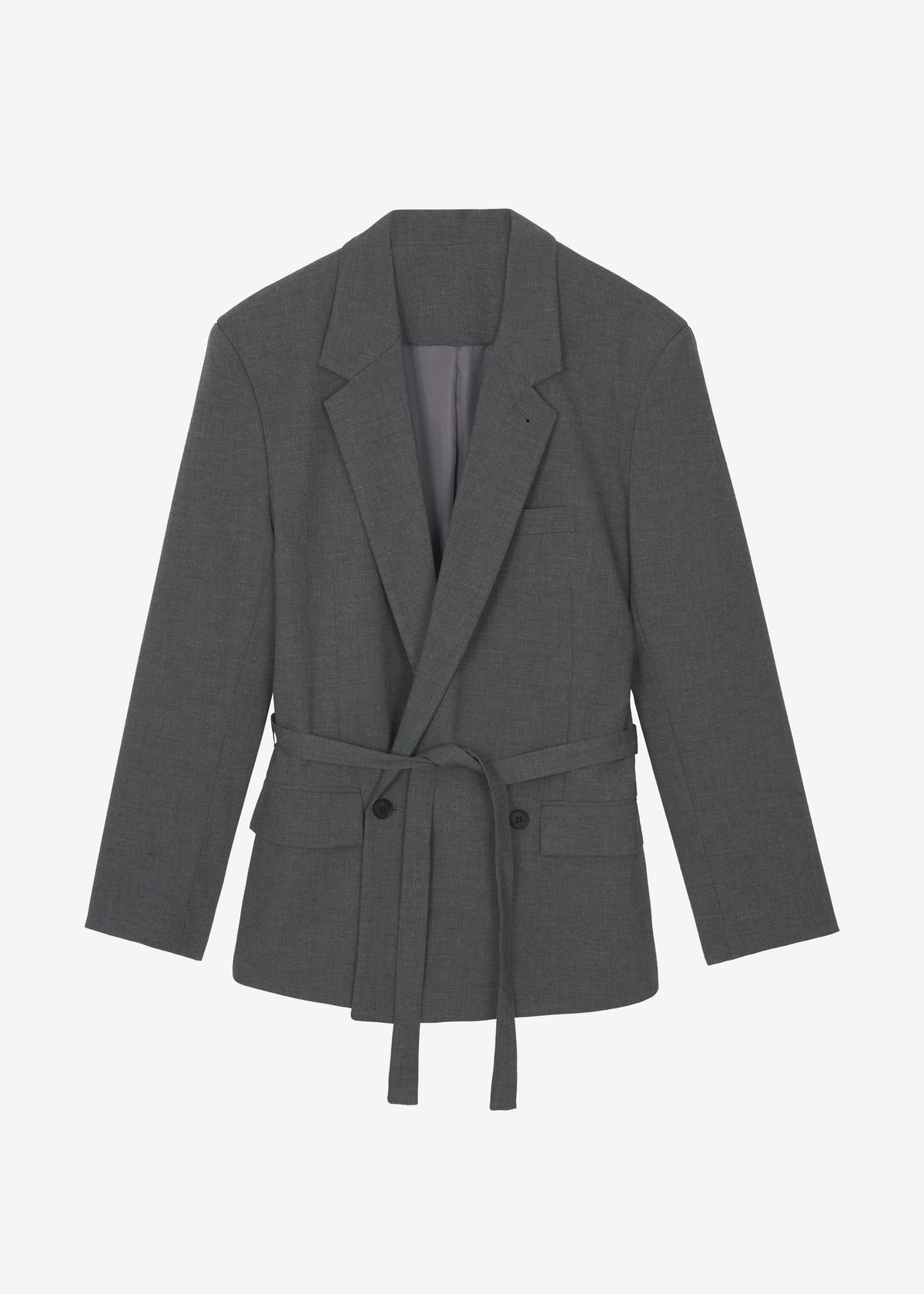 Salzburg Belted Blazer - Grey - 9