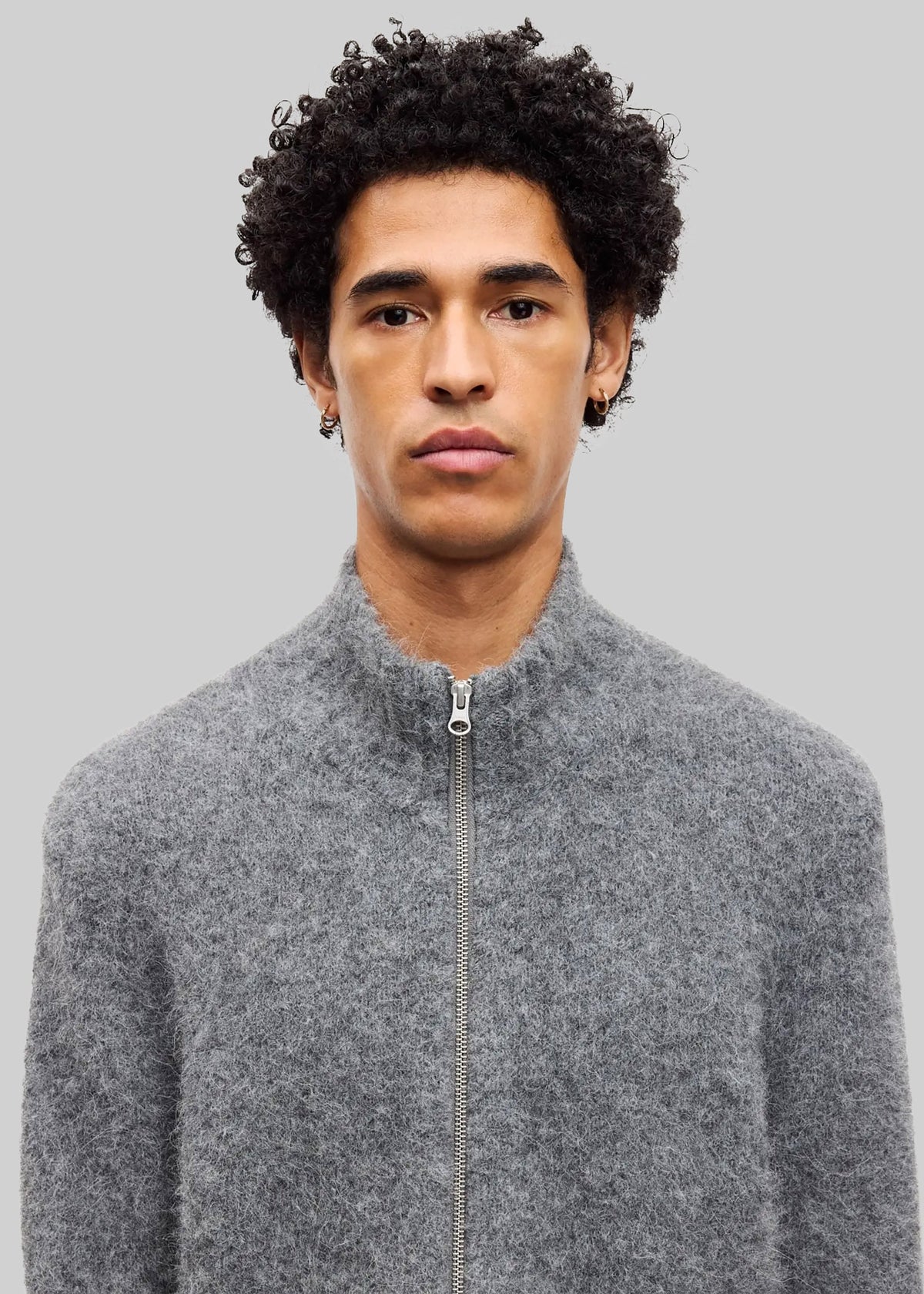 Samsøe Samsøe Sajean Zip Cardigan - Iron Gate - 3