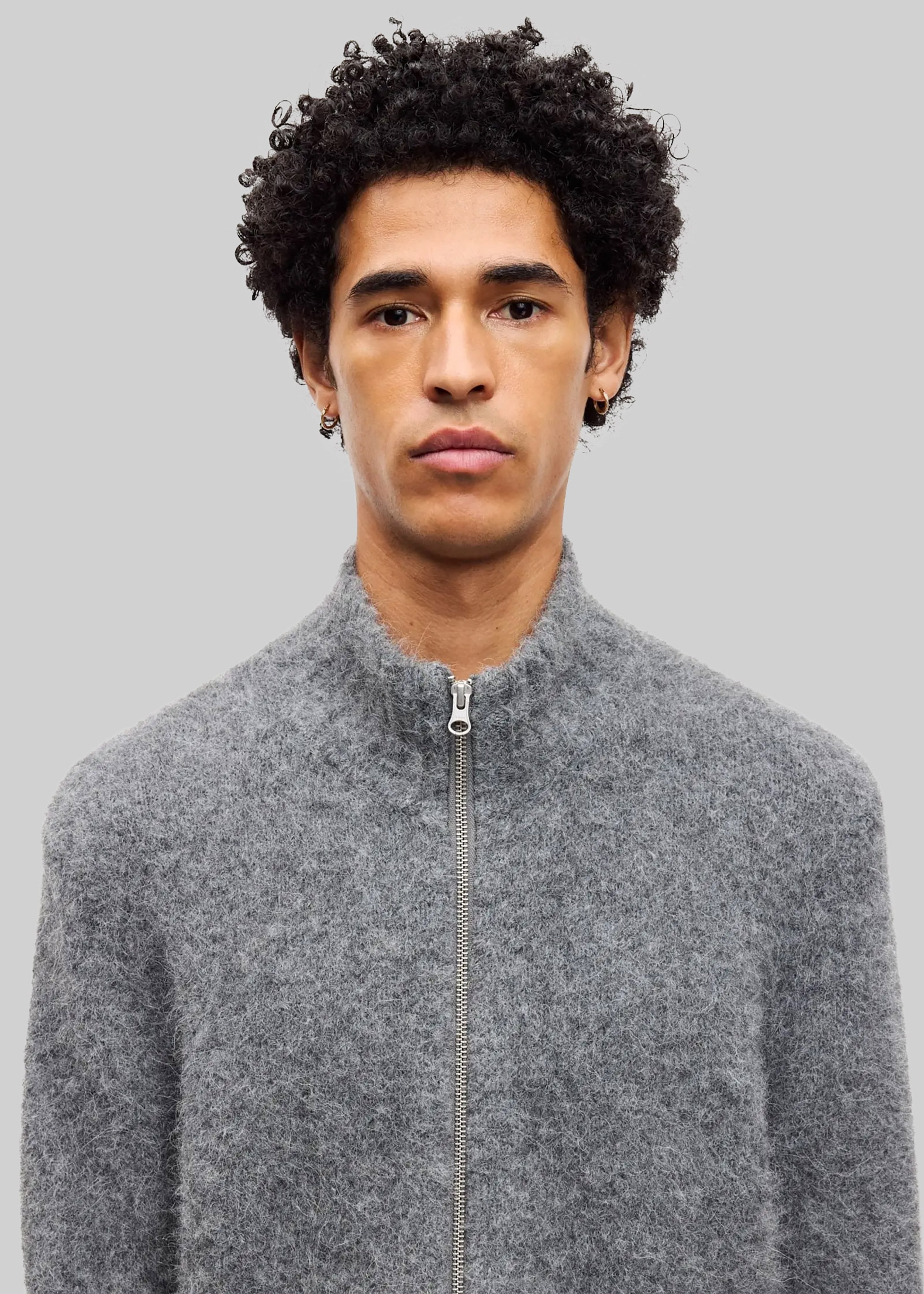 Samsøe Samsøe Sajean Zip Cardigan - Iron Gate - 3