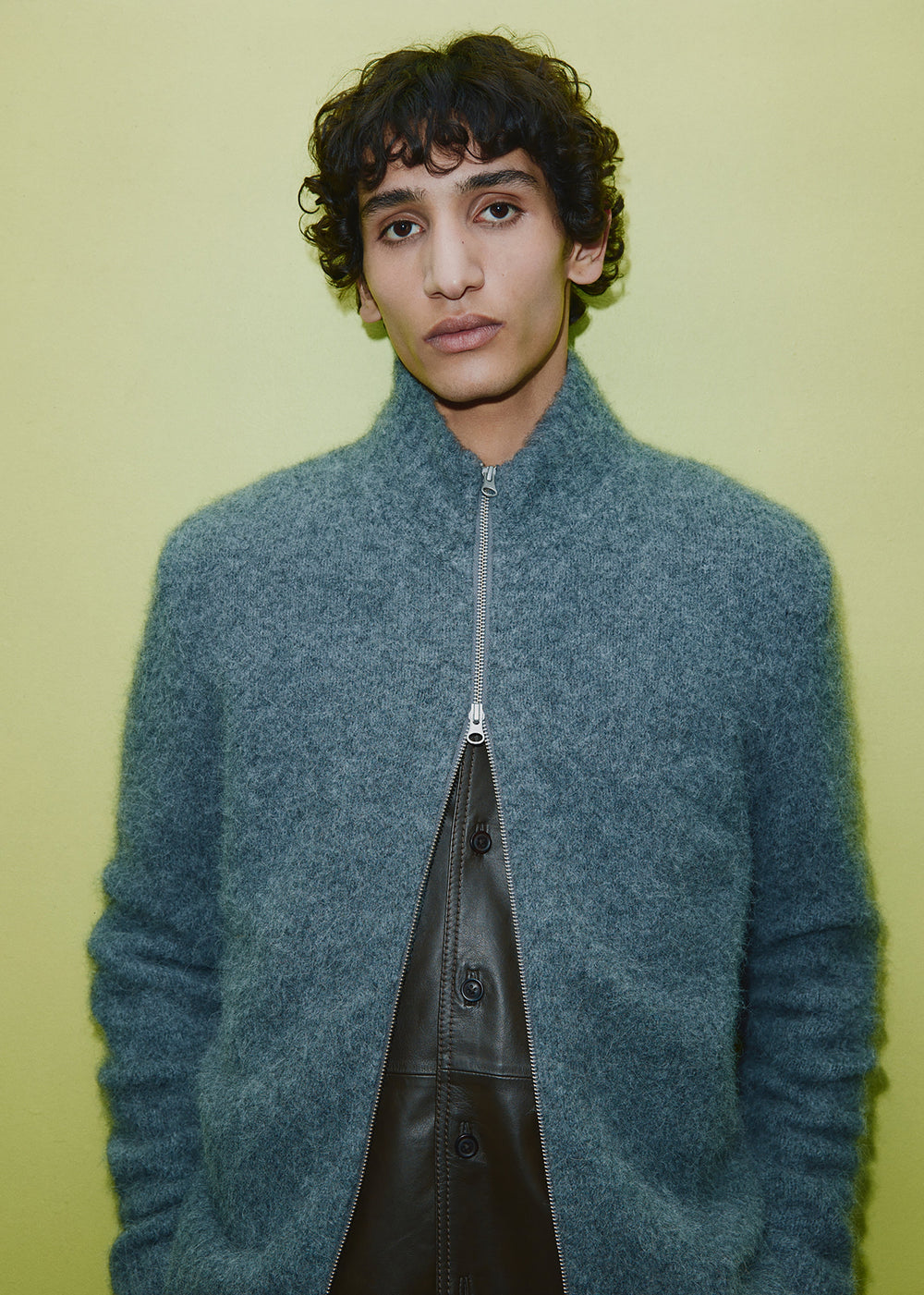 Samsøe Samsøe Sajean Zip Cardigan - Iron Gate