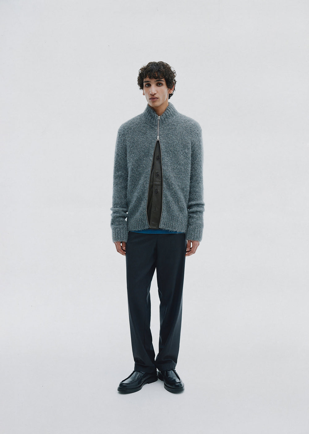 Samsøe Samsøe Sajean Zip Cardigan - Iron Gate - 1