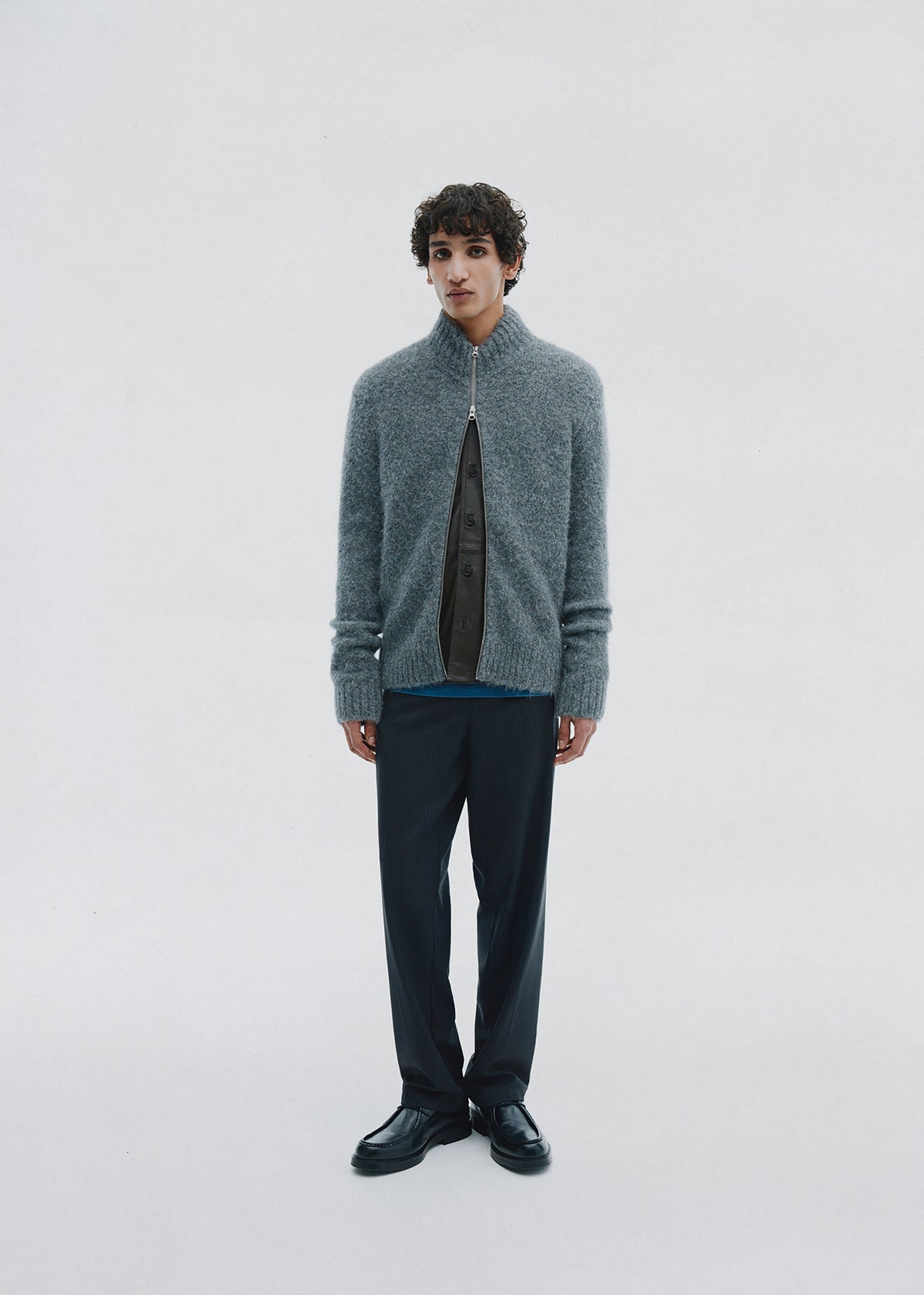 Samsøe Samsøe Sajean Zip Cardigan - Iron Gate - 2