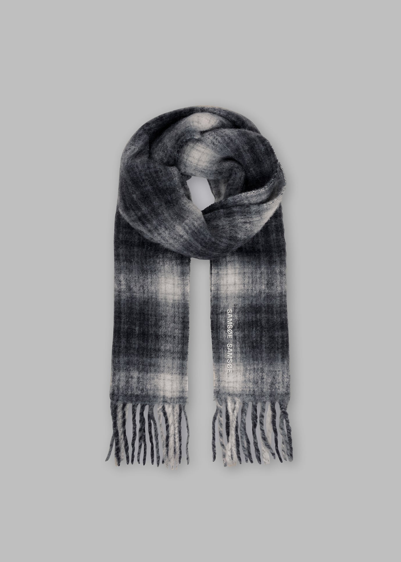 Samsøe Samsøe Alex Scarf - Petrified Oak Checkered - 1