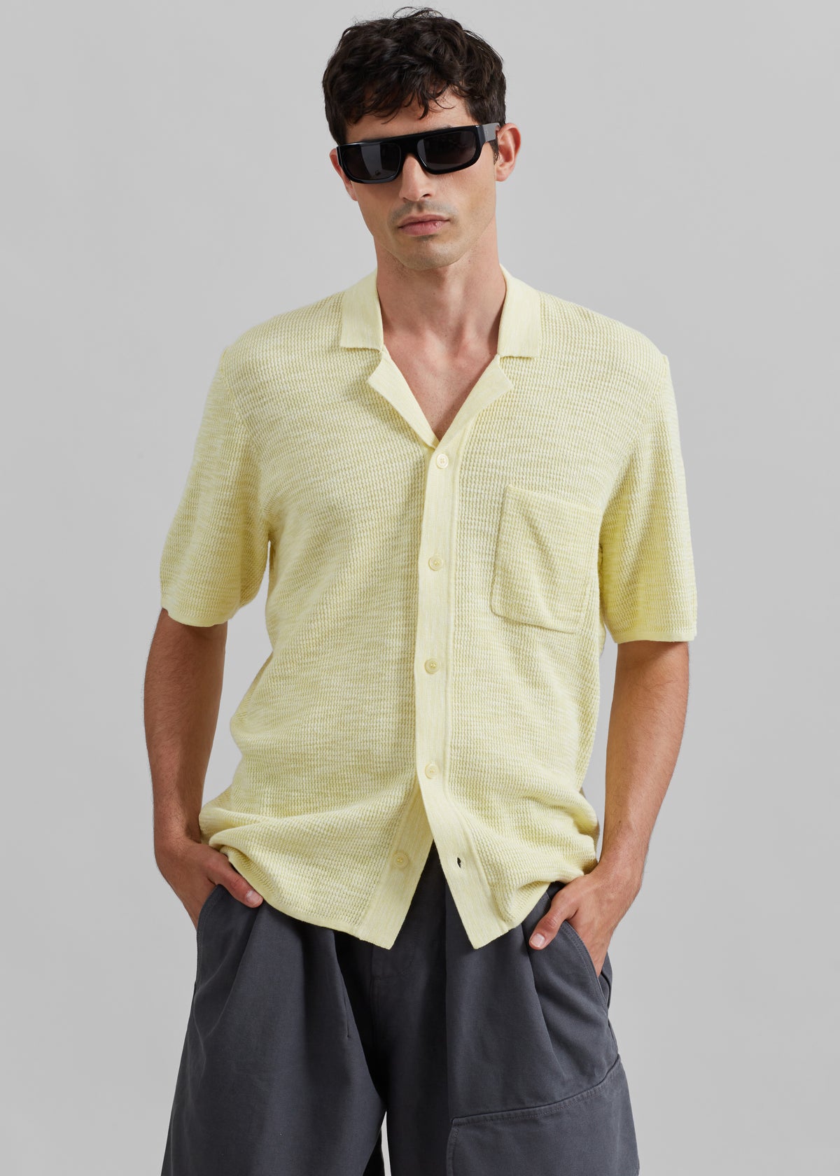 Samsøe Samsøe Larry Shirt - Wax Yellow Melange - 3