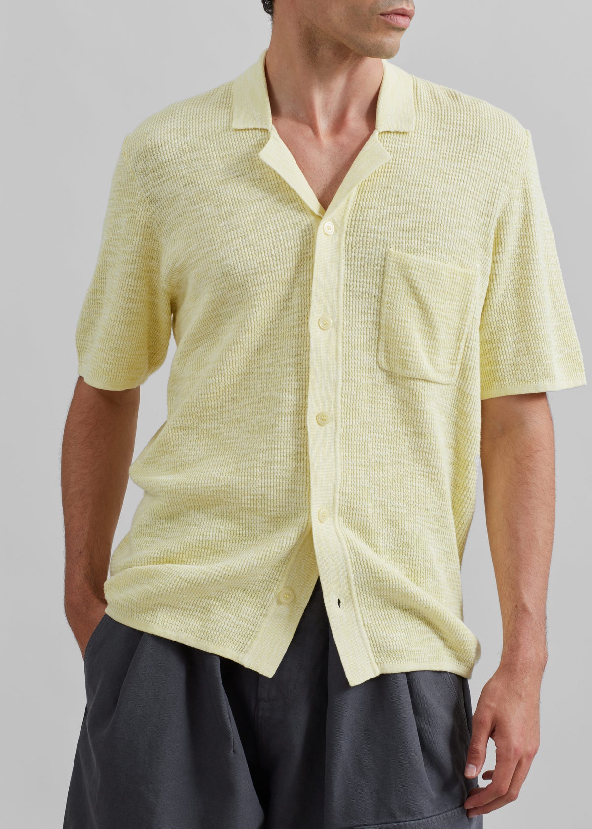 Samsøe Samsøe Larry Shirt - Wax Yellow Melange - 6