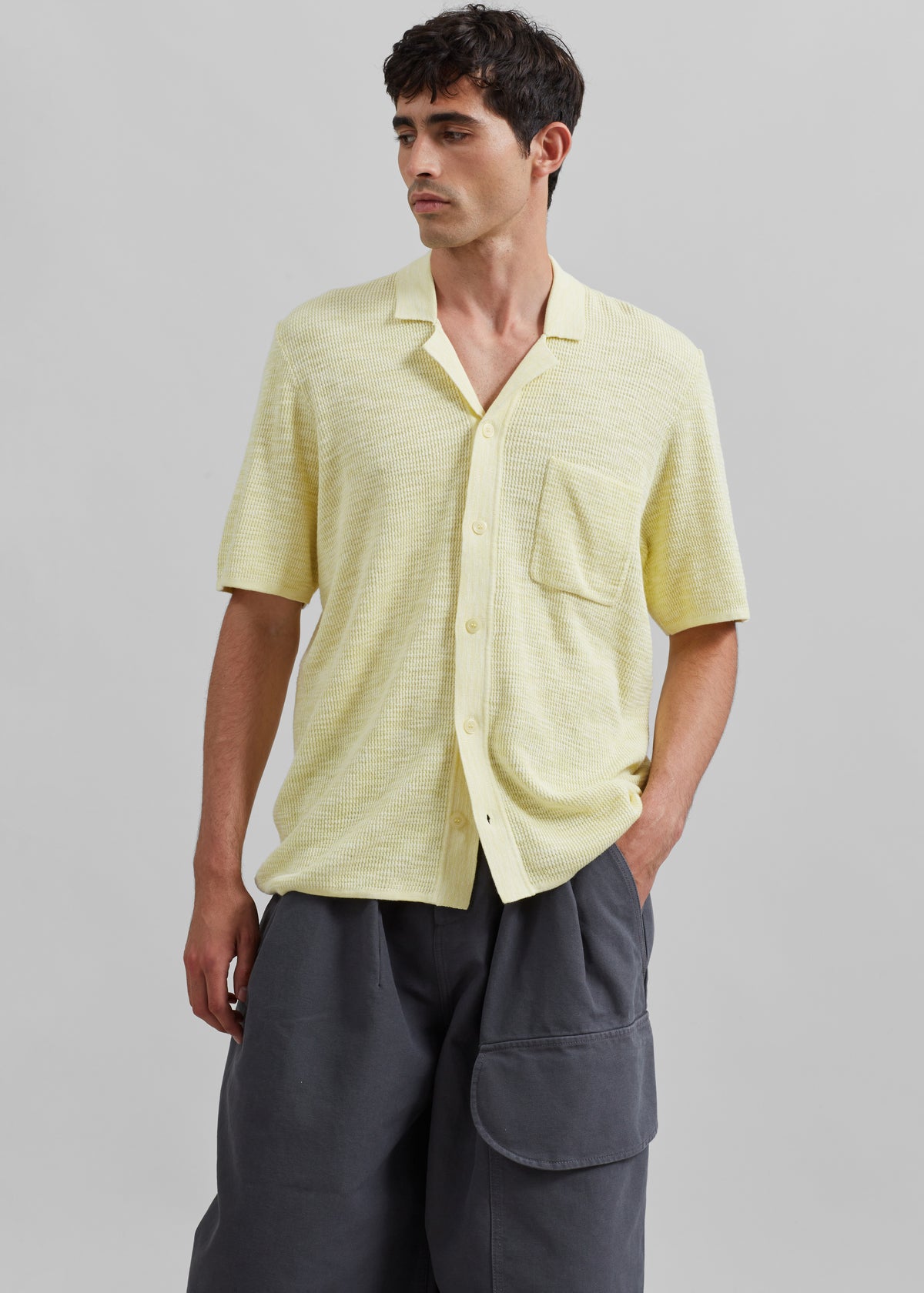 Samsøe Samsøe Larry Shirt - Wax Yellow Melange - 5