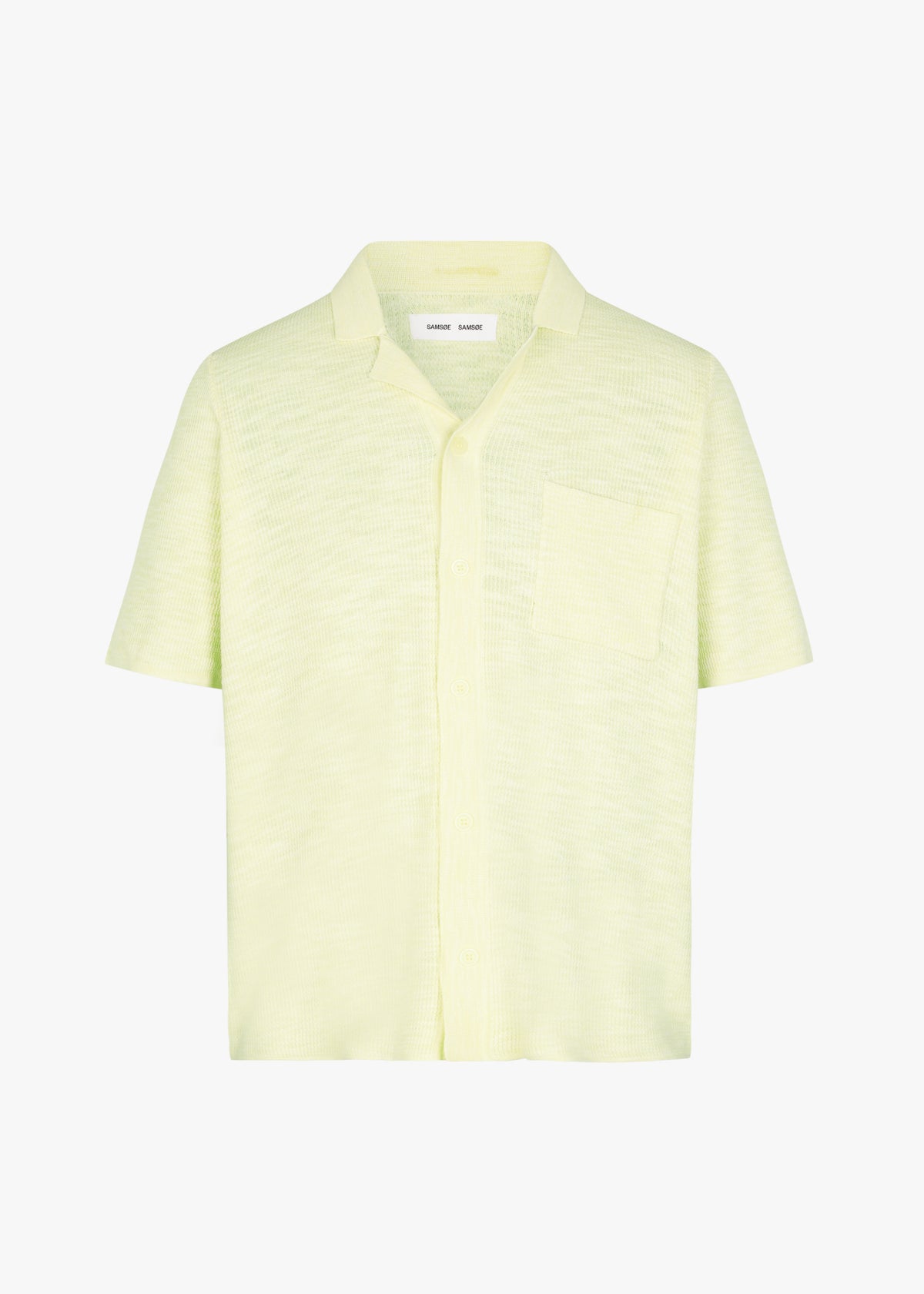 Samsøe Samsøe Larry Shirt - Wax Yellow Melange - 8