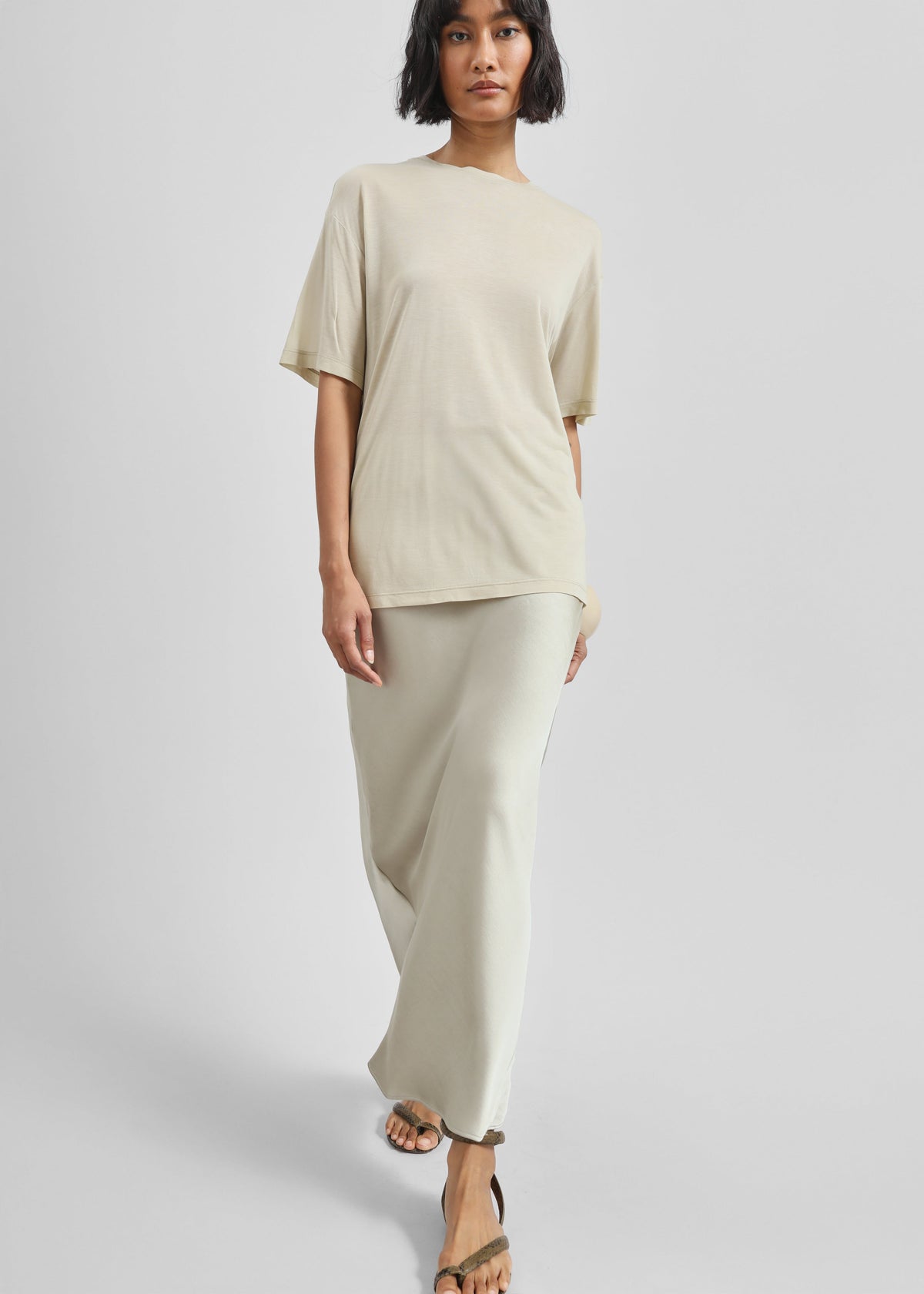 Samsøe Samsøe Saagneta Long Skirt - Agate Gray - 3