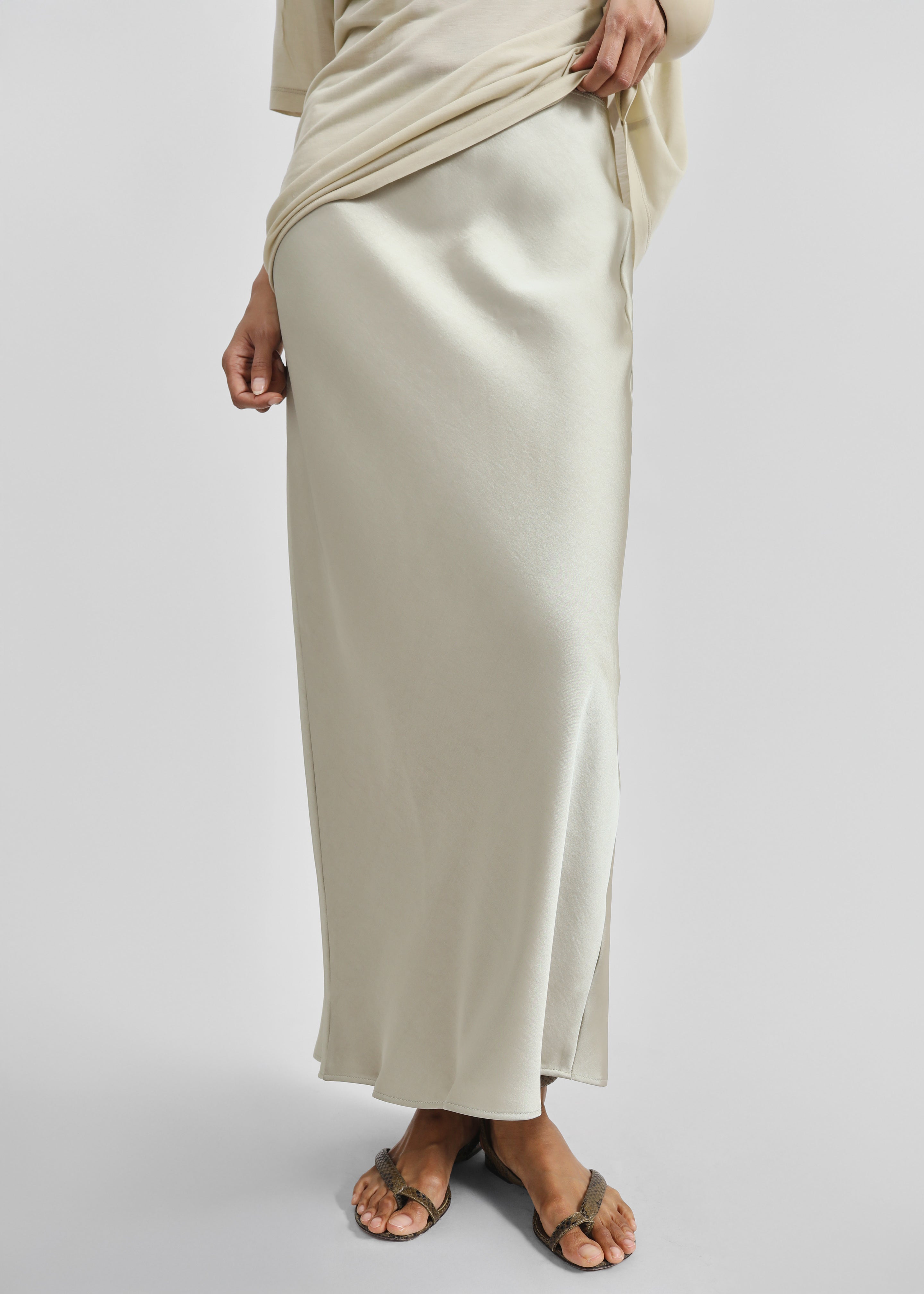 Samsøe Samsøe Saagneta Long Skirt - Agate Gray - 2